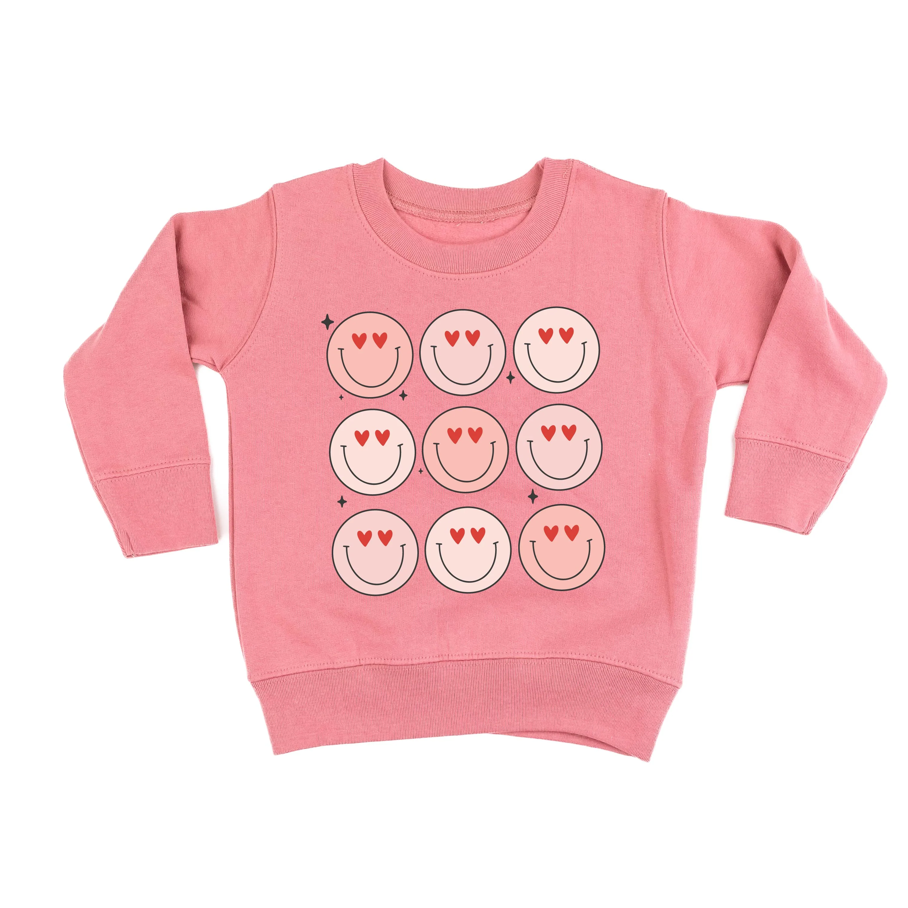 3x3 Heart Eye Smileys - Child Sweater - Image 5