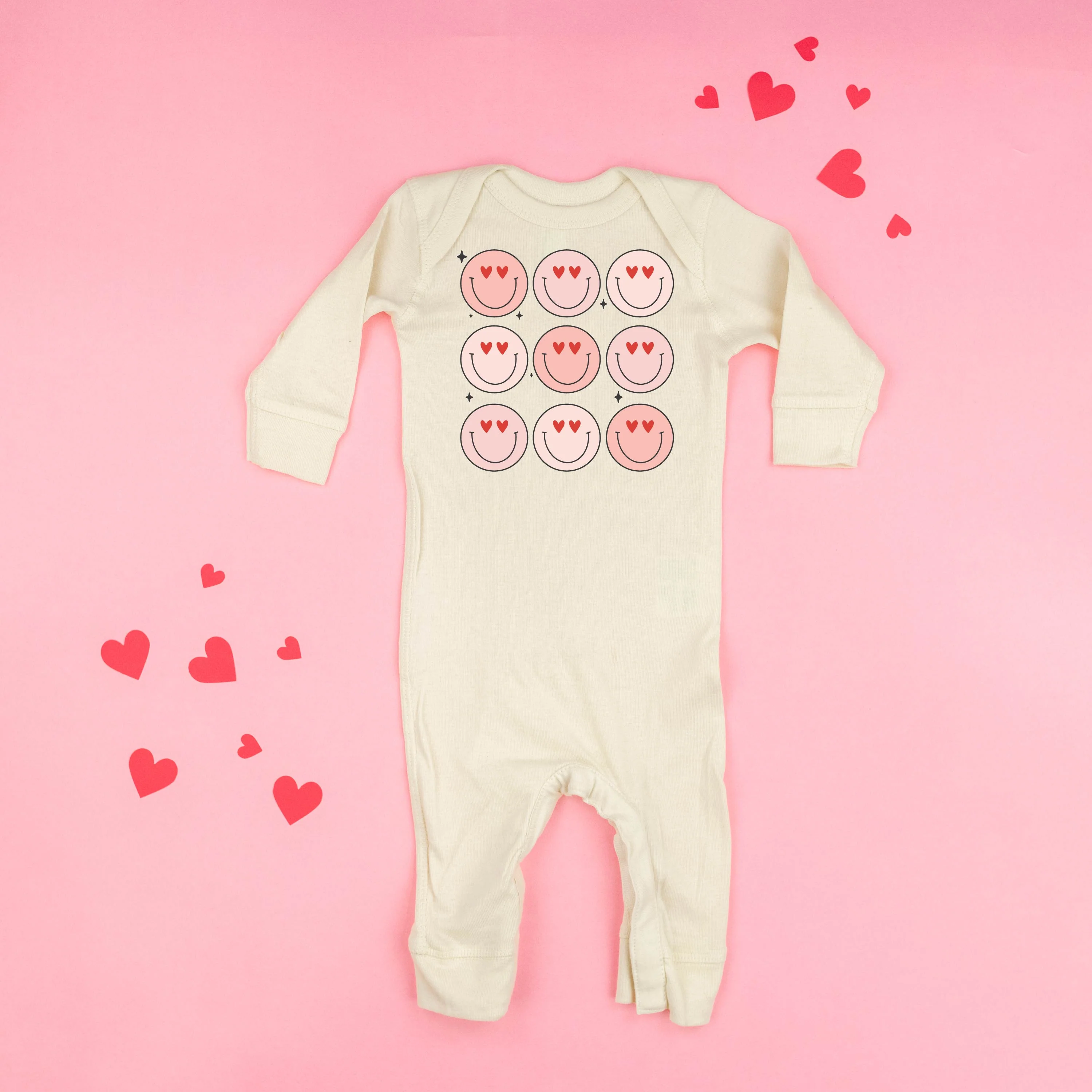 3x3 Heart Eye Smileys - Baby Sleeper - Image 4