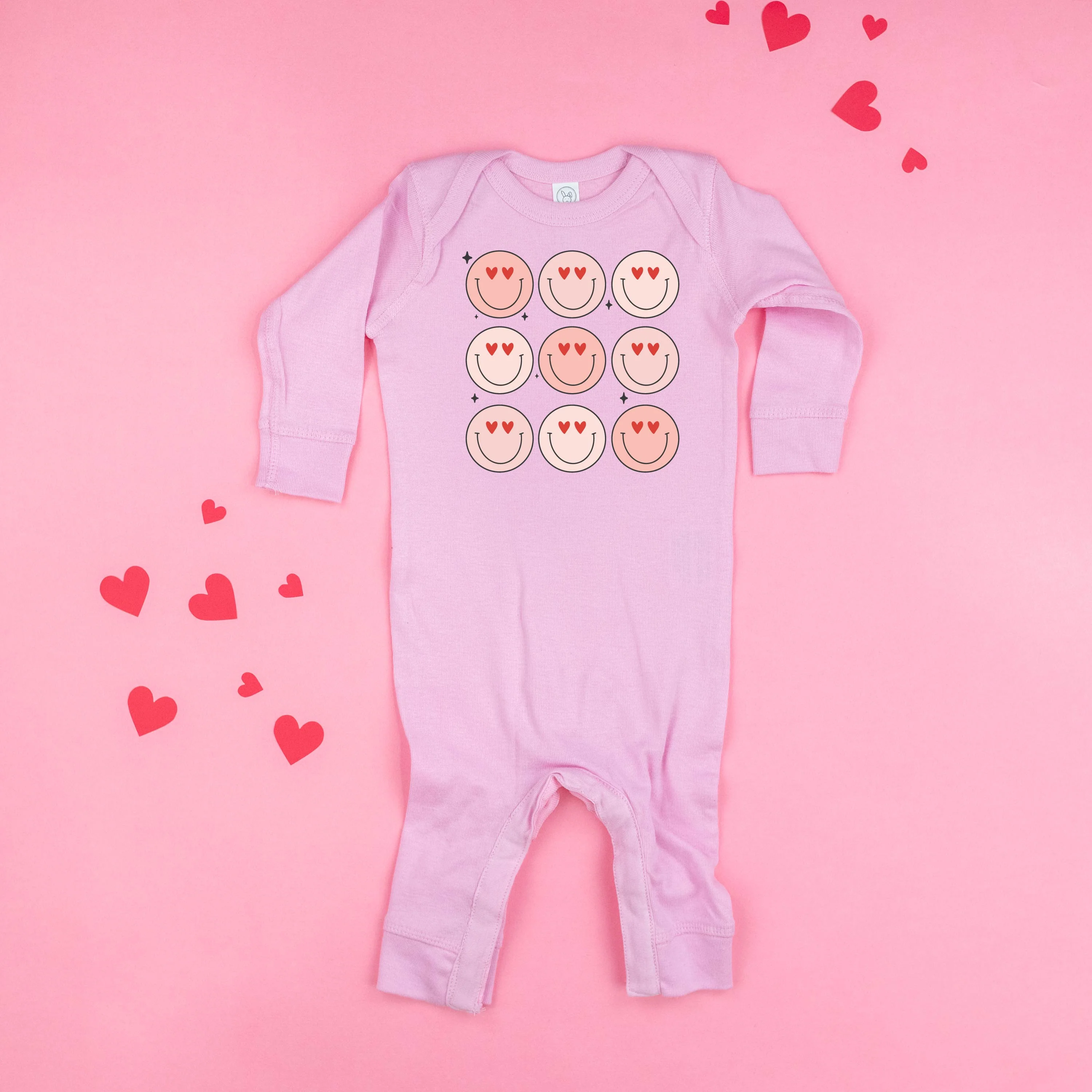 3x3 Heart Eye Smileys - Baby Sleeper - Image 5