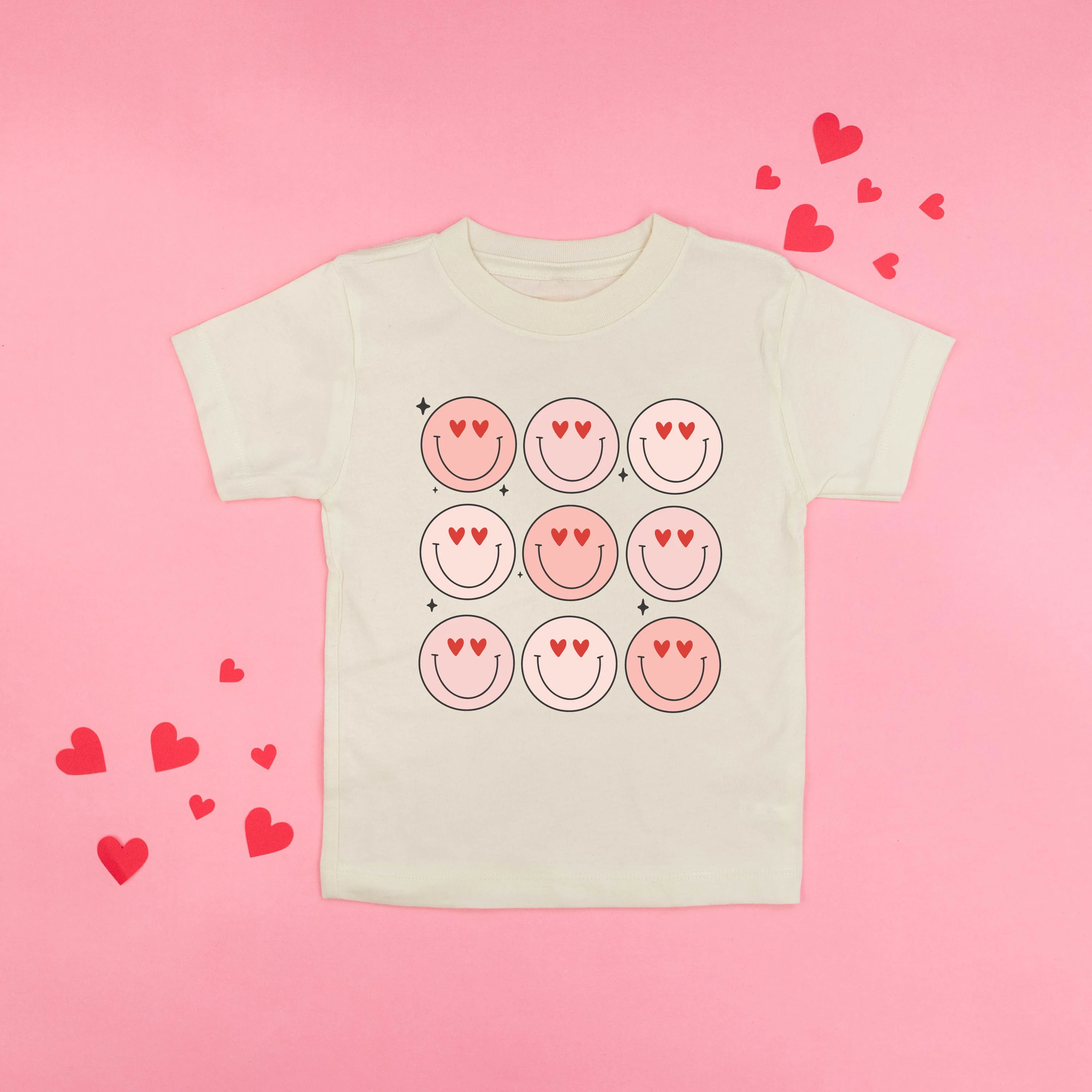 3x3 Heart Eye Smileys - Child Tee - Image 3