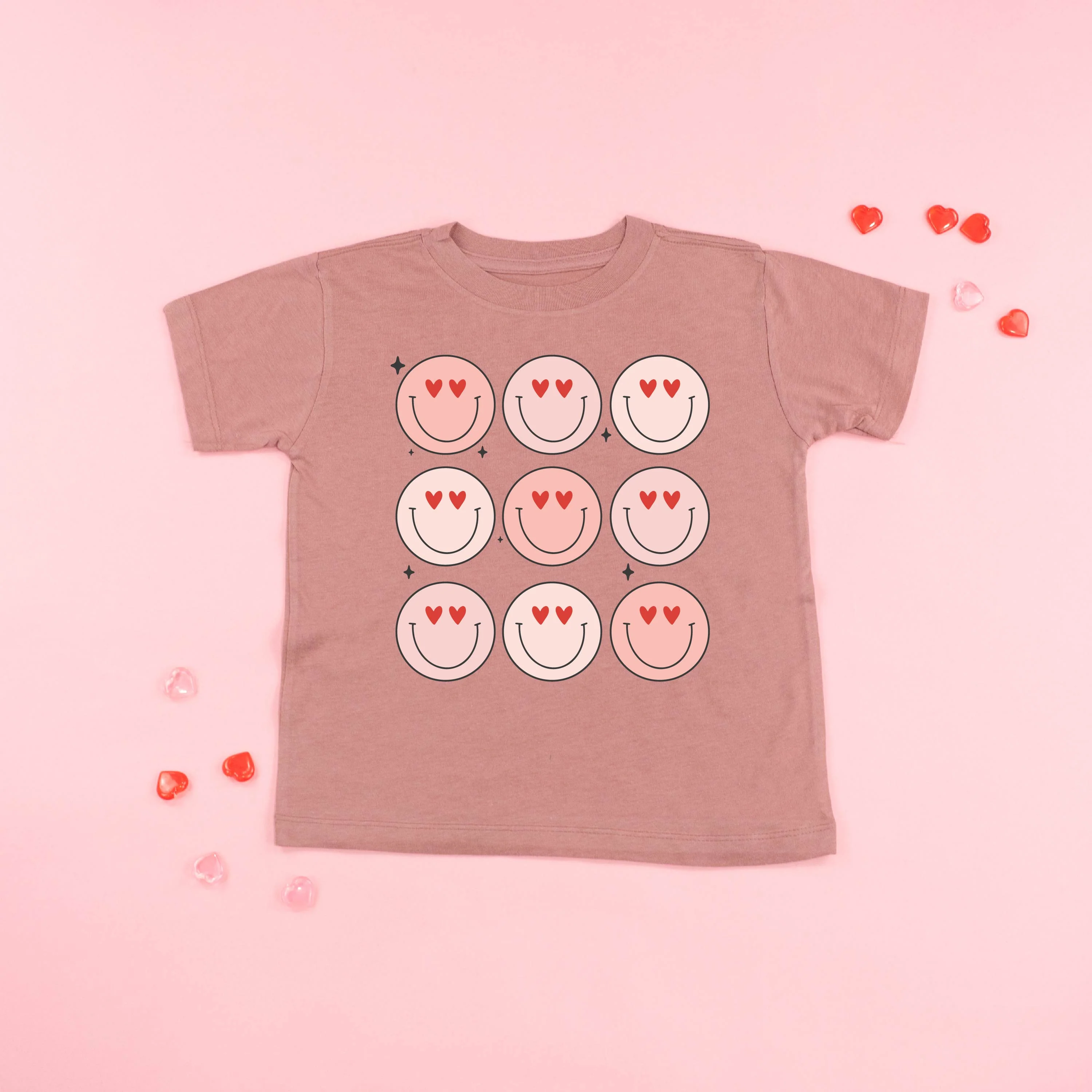 3x3 Heart Eye Smileys - Child Tee - Image 6