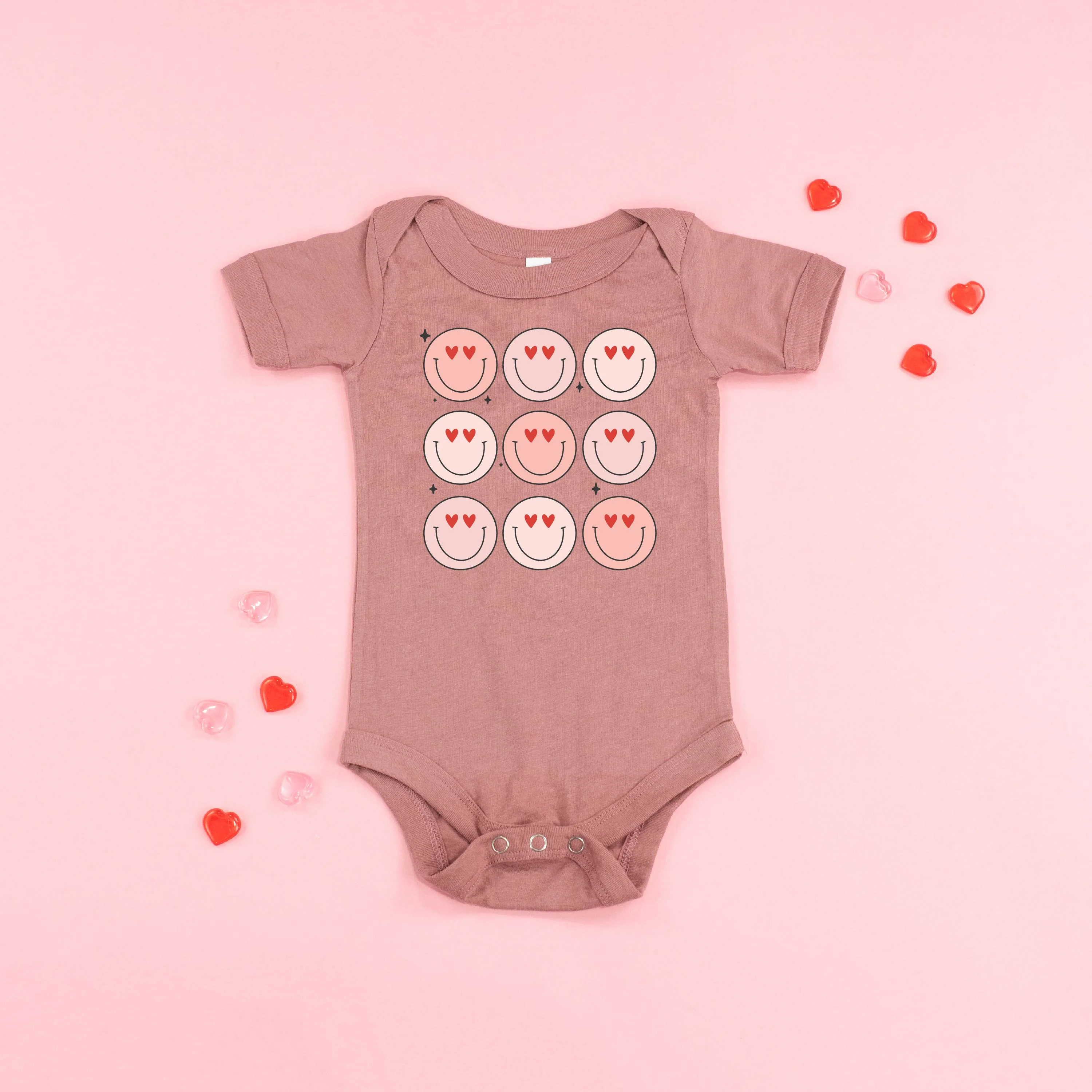 3x3 Heart Eye Smileys - Child Tee - Image 7