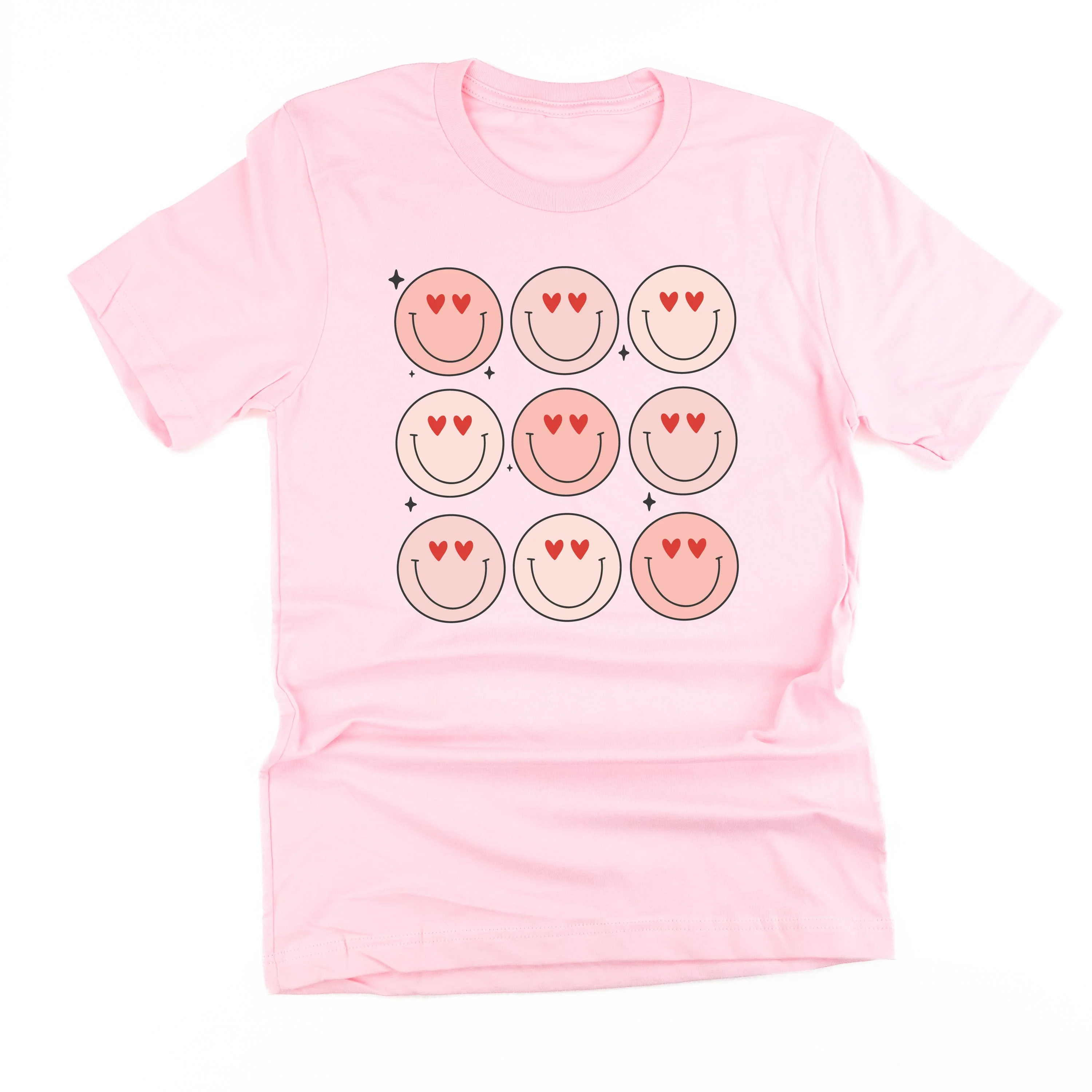 3x3 Heart Eye Smileys - Unisex Tee - Image 4