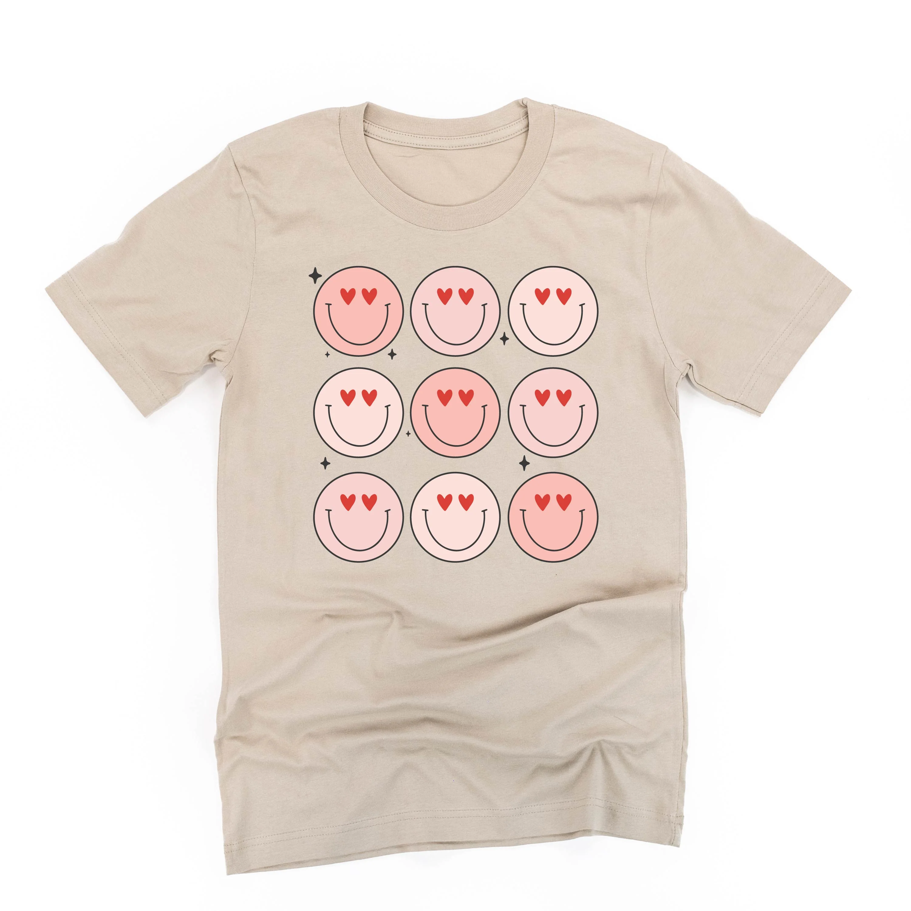 3x3 Heart Eye Smileys - Unisex Tee - Image 5