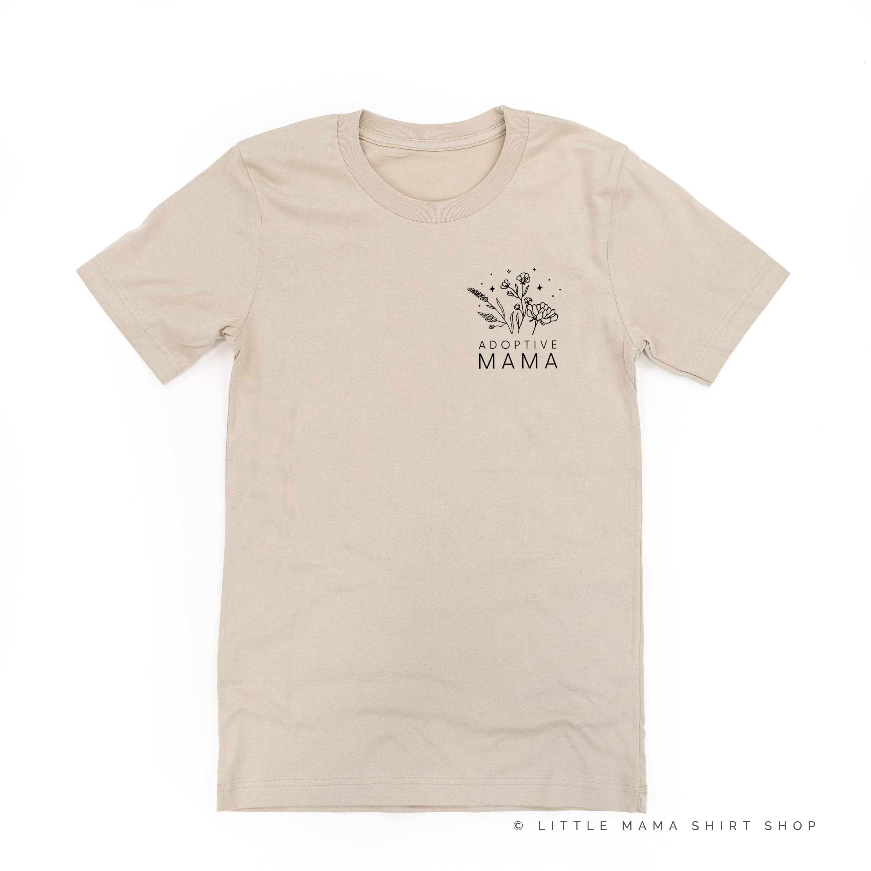 ADOPTIVE MAMA - Bouquet - Pocket Size ﻿- Unisex Tee - Image 6