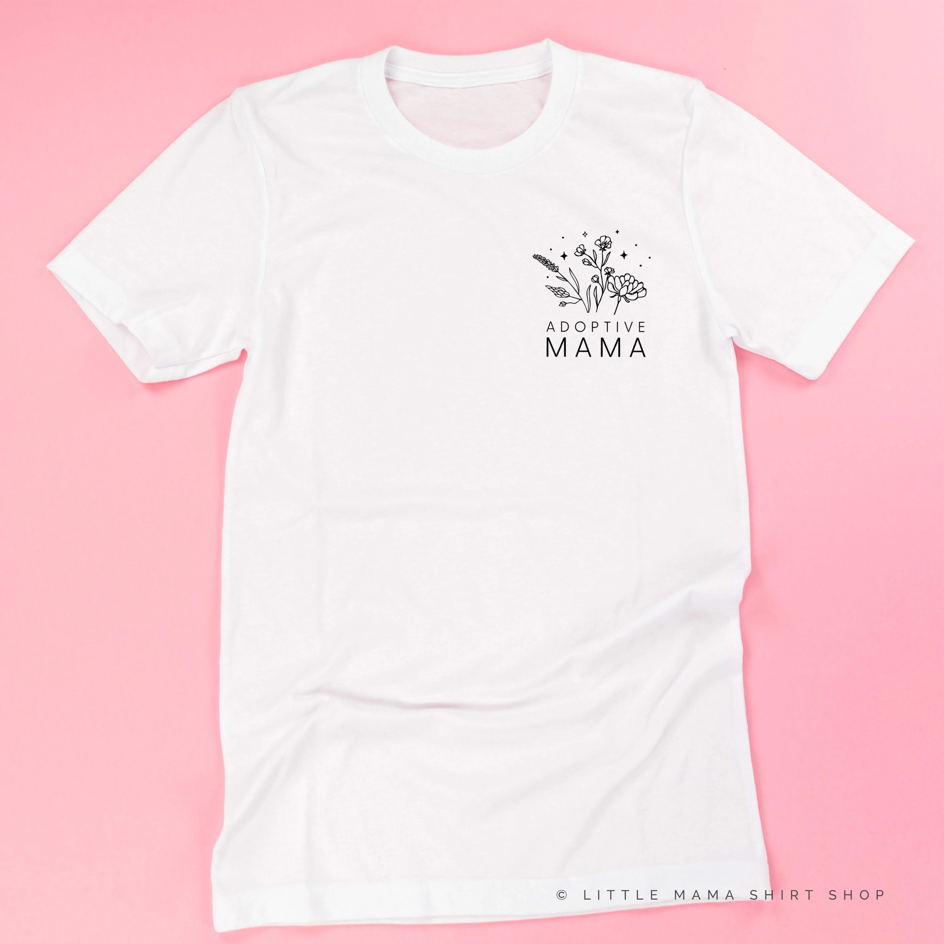 ADOPTIVE MAMA - Bouquet - Pocket Size ﻿- Unisex Tee - Image 7