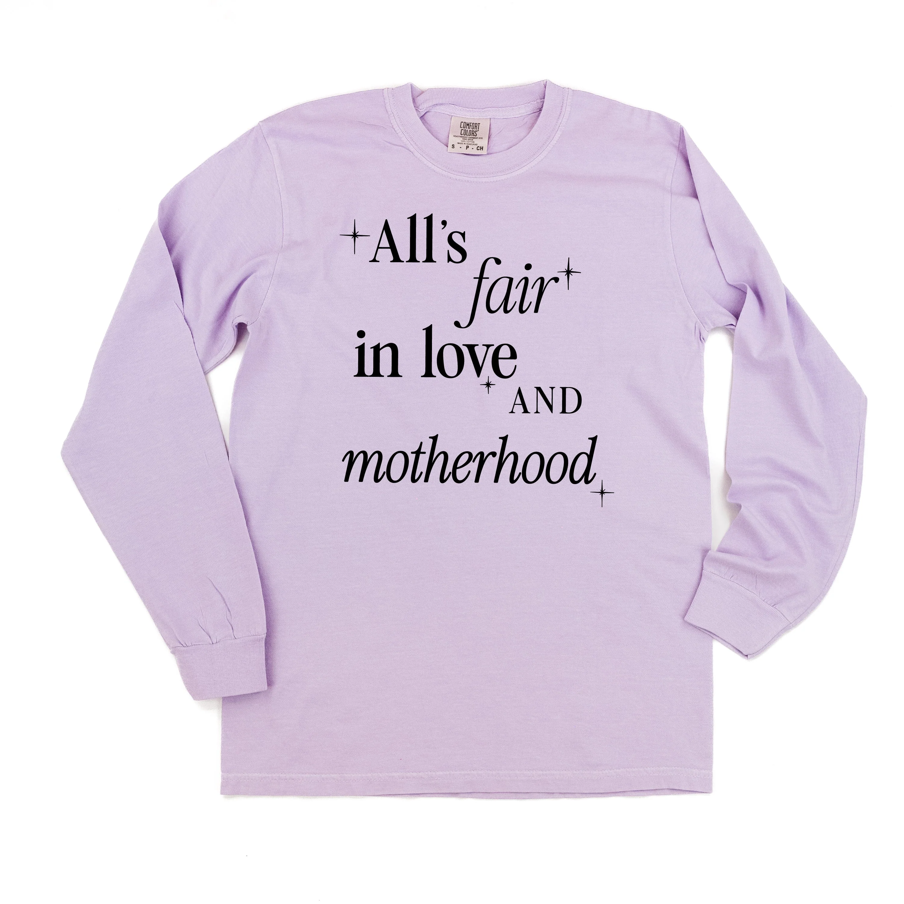 All's Fair In Love And Motherhood - Long Sleeve Comfort Colors Tee - Image 5