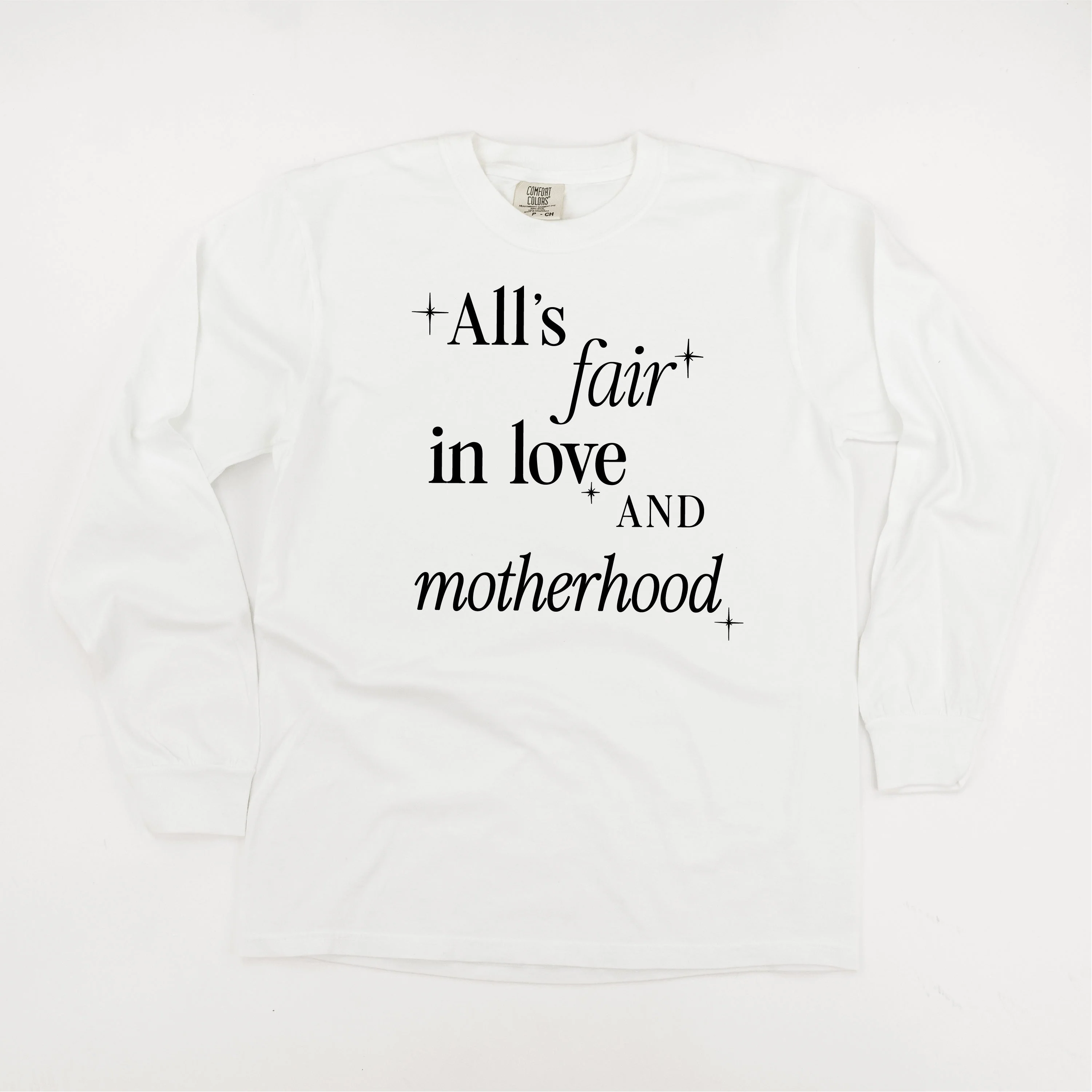 All's Fair In Love And Motherhood - Long Sleeve Comfort Colors Tee - Image 8