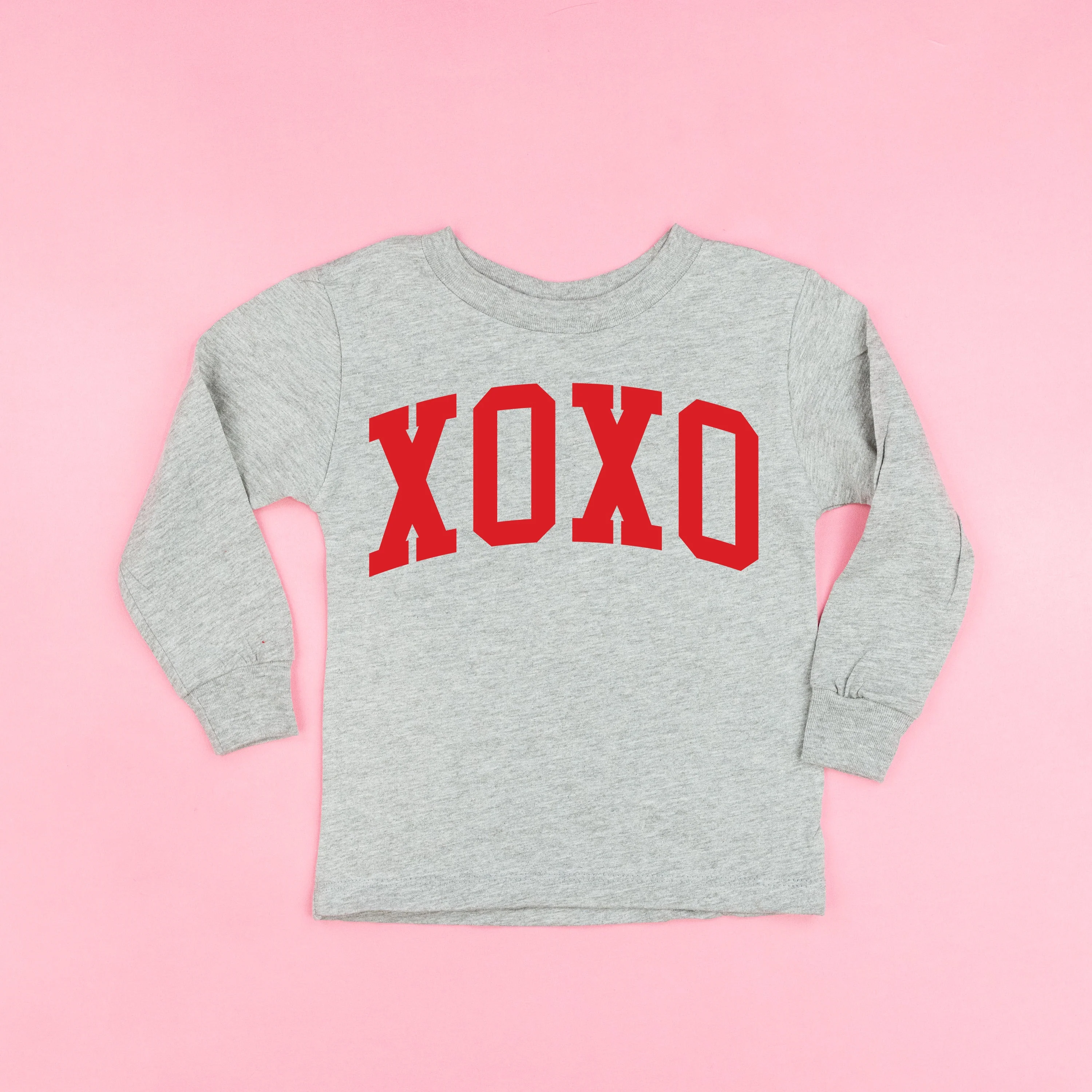 Arched XOXO - Varsity - Child Long Sleeve Tee - Image 4