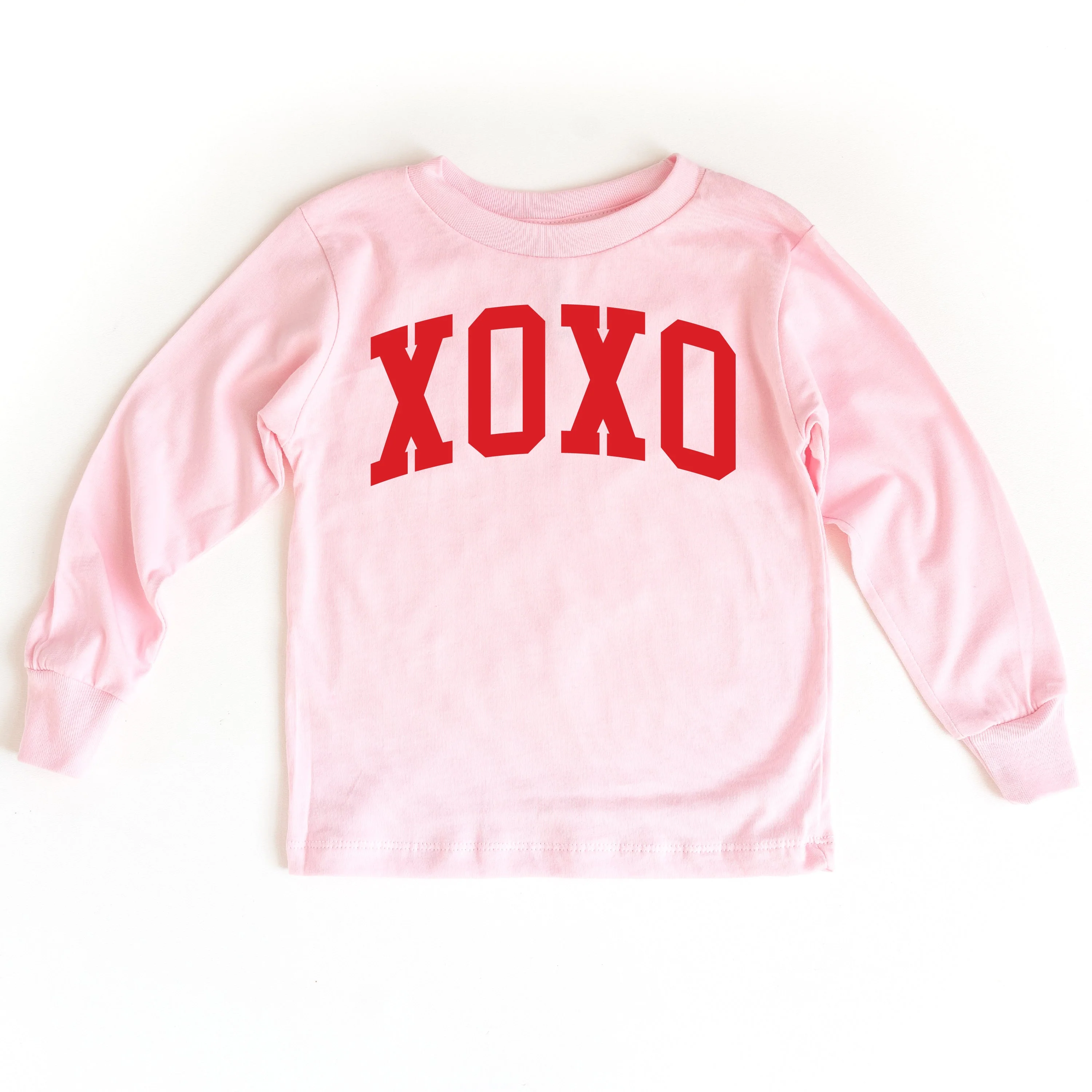 Arched XOXO - Varsity - Child Long Sleeve Tee - Image 5