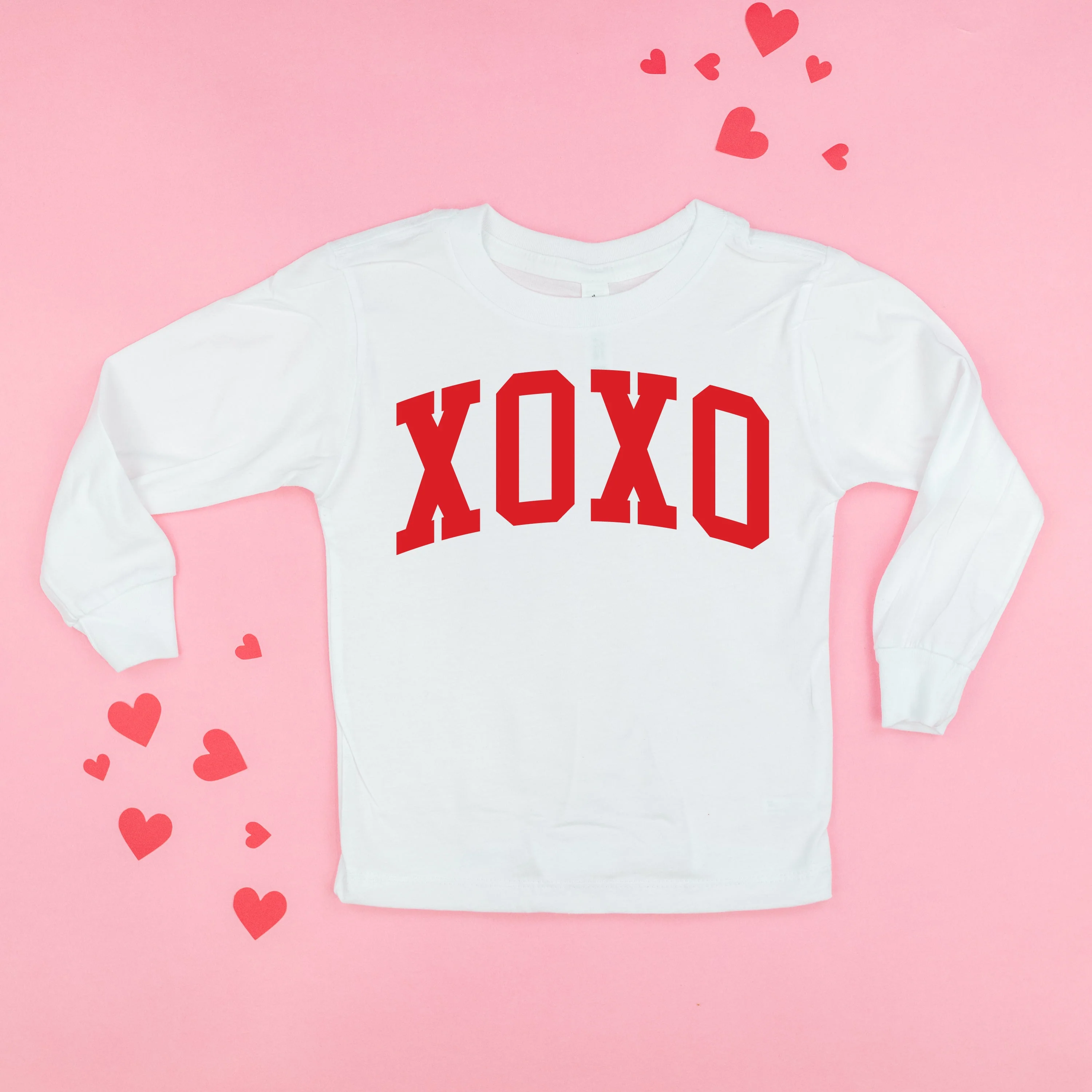 Arched XOXO - Varsity - Child Long Sleeve Tee - Image 6
