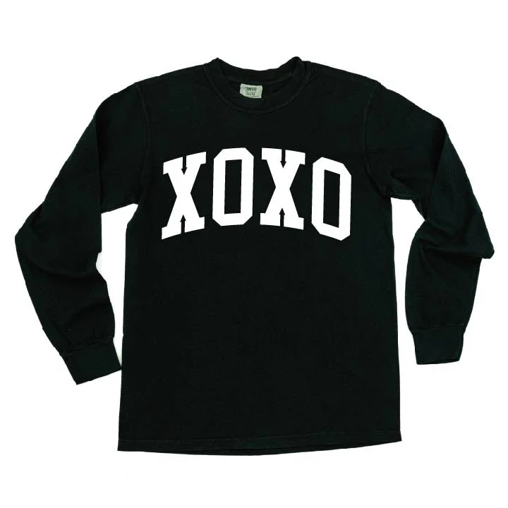 Arched XOXO - Varsity - Long Sleeve Comfort Colors Tee - Image 5