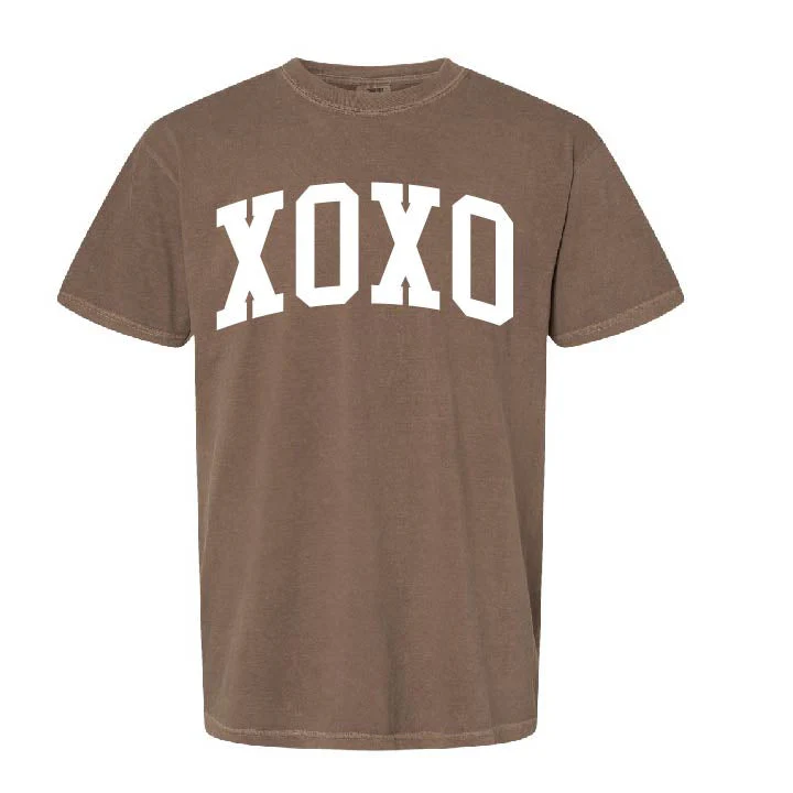 Arched XOXO - Varsity - Comfort Colors Tee - Image 3