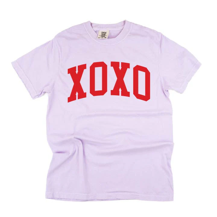Arched XOXO - Varsity - Comfort Colors Tee - Image 7