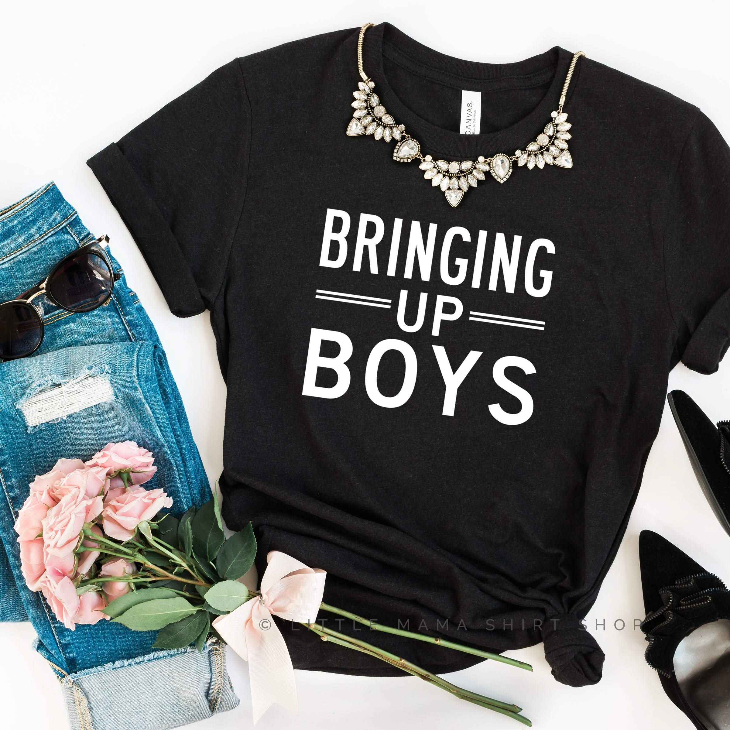 Bringing Up Boys® - Block Font - Unisex Tee - Image 6