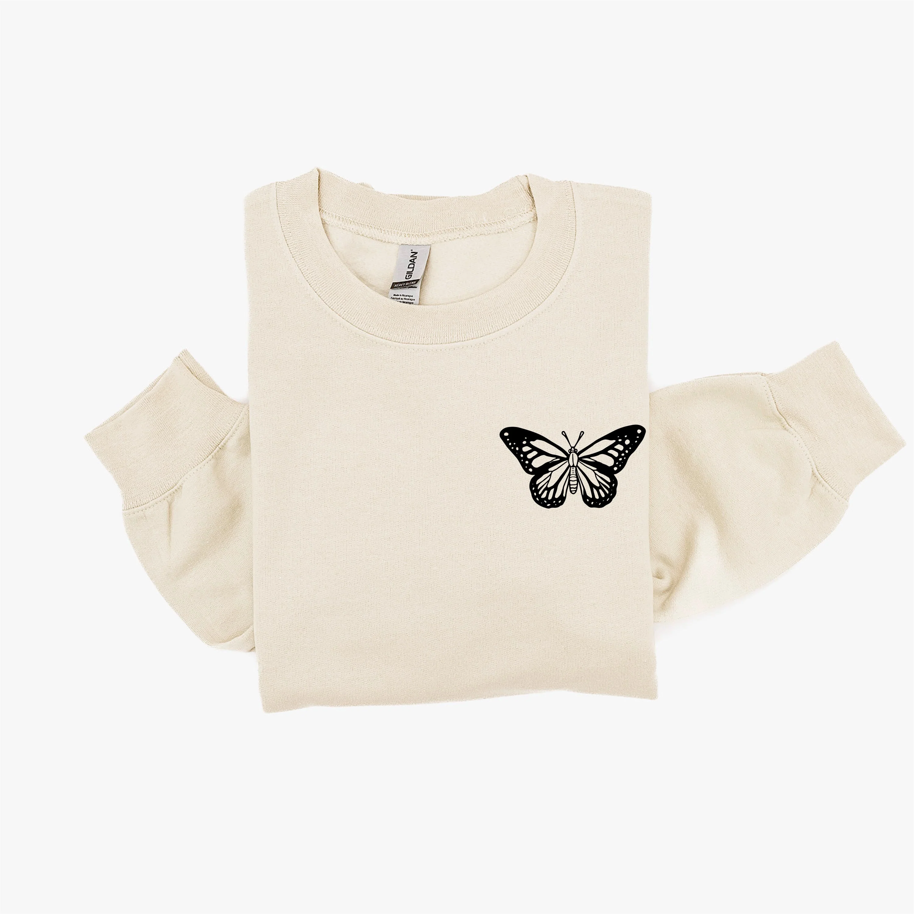 BUTTERFLY - BASIC FLEECE CREWNECK - Image 4