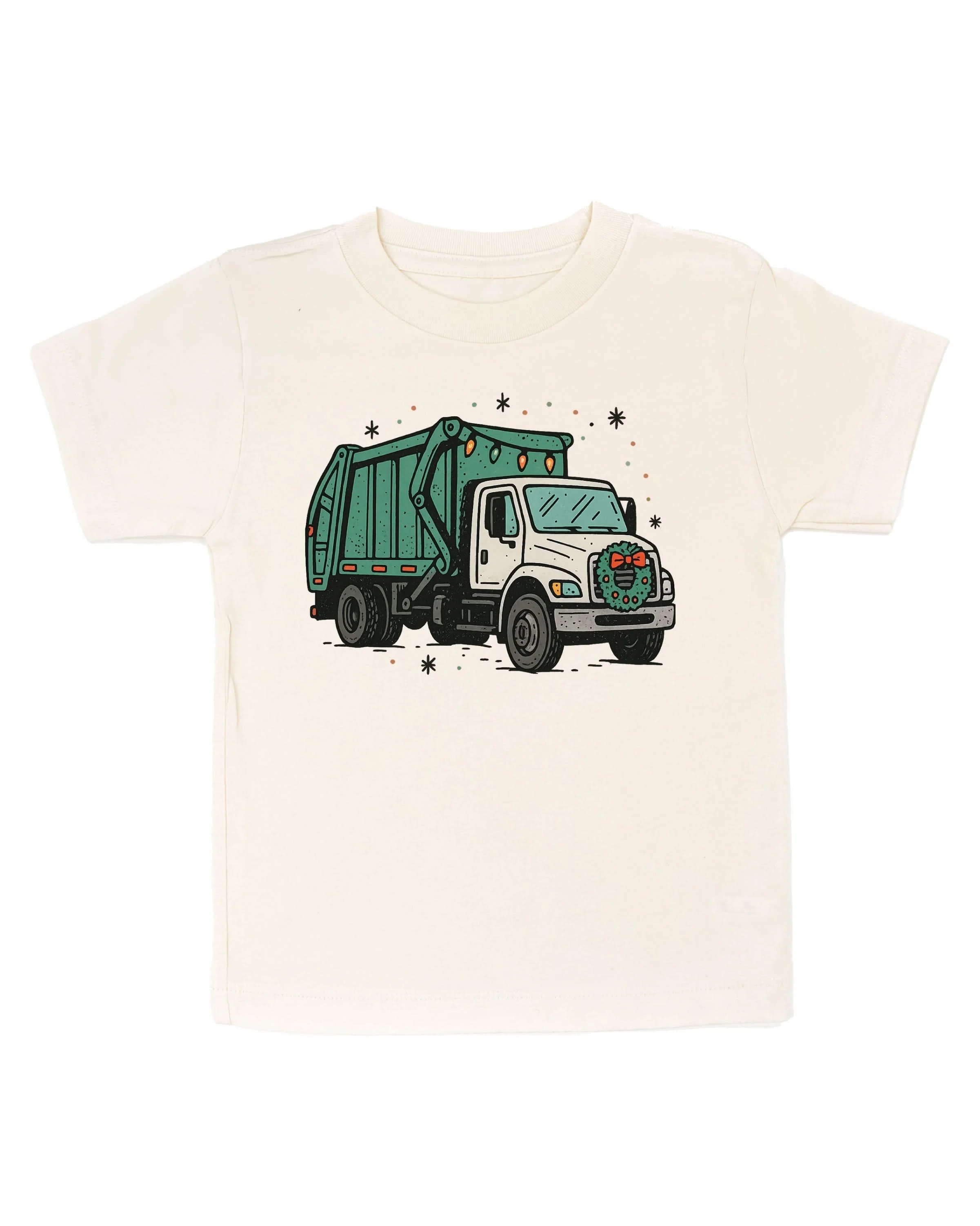 Christmas Garbage Truck Child Tee – Holiday Truck T-Shirt | Little Mama Shirt Shop - Image 4