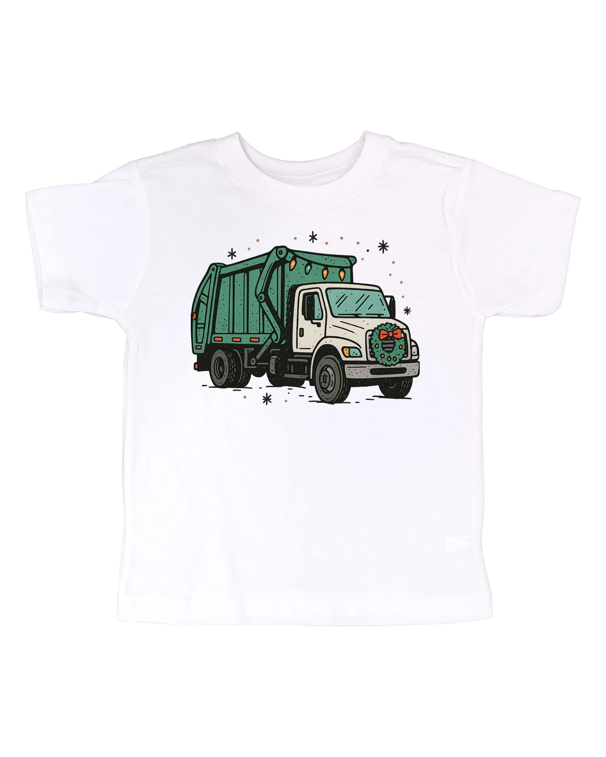 Christmas Garbage Truck Child Tee – Holiday Truck T-Shirt | Little Mama Shirt Shop - Image 5