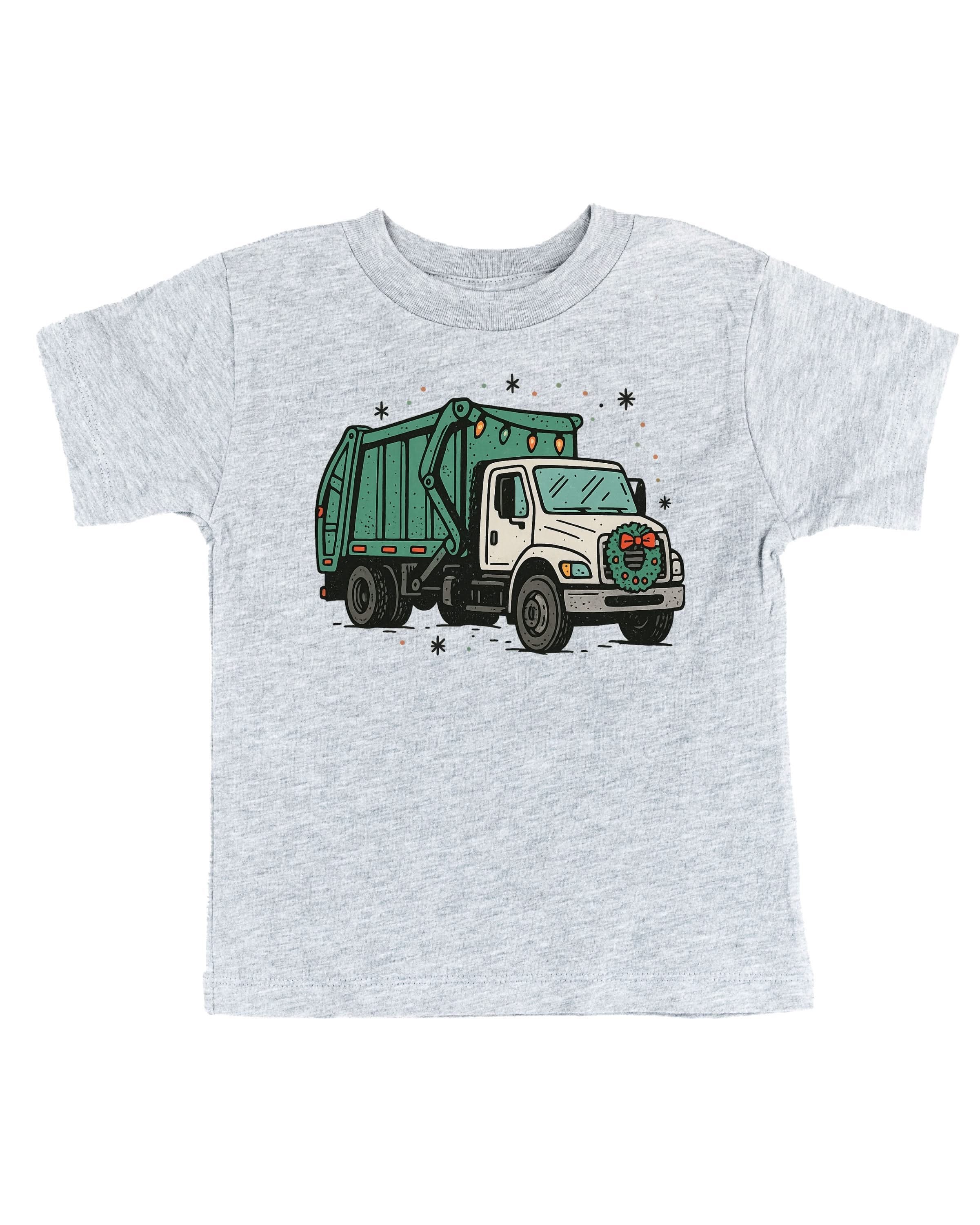 Christmas Garbage Truck Child Tee – Holiday Truck T-Shirt | Little Mama Shirt Shop - Image 6