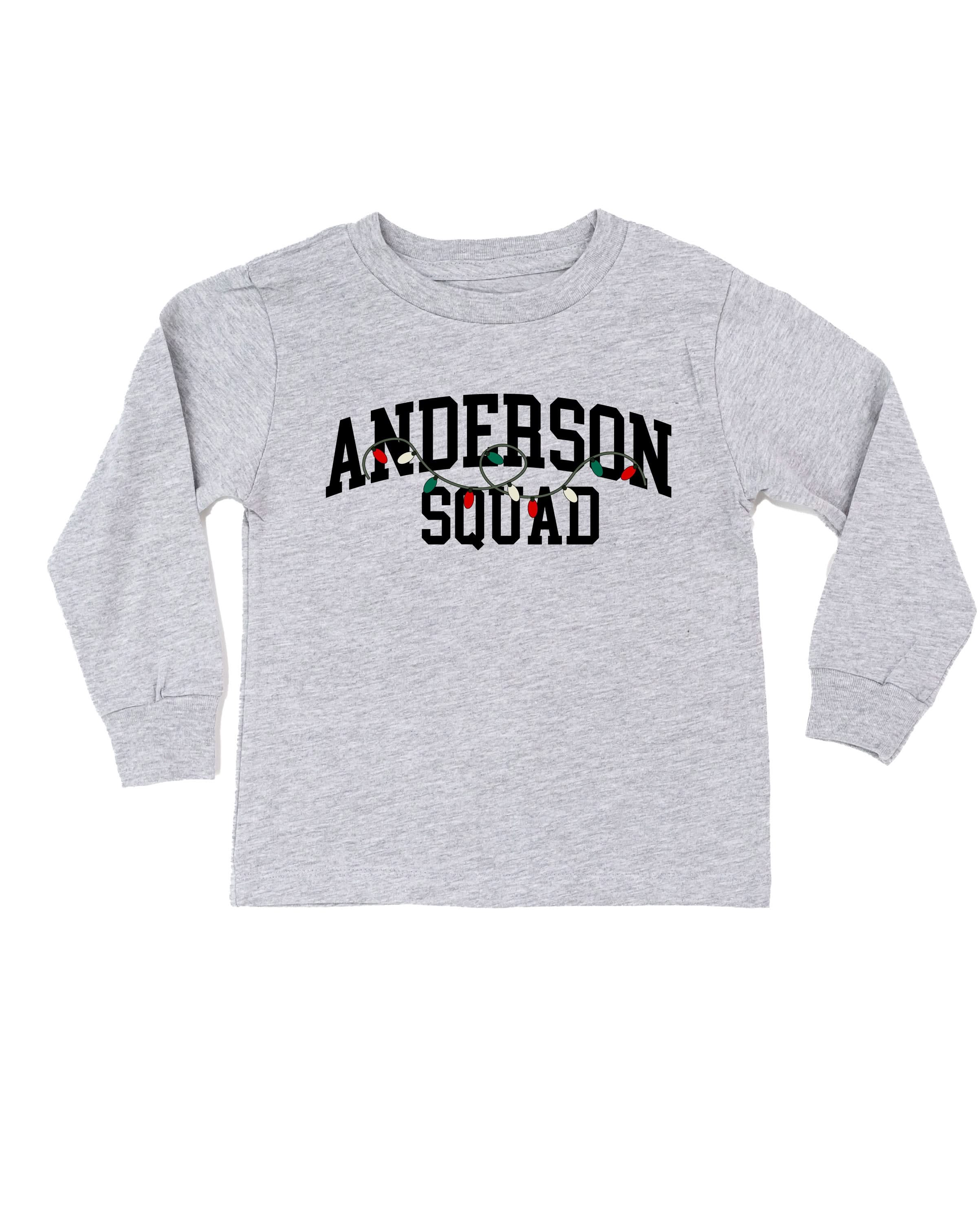 CHRISTMAS SQUAD - Personalized Child Long Sleeve Tee – Custom Holiday Shirt | Little Mama Shirt Shop - Image 3