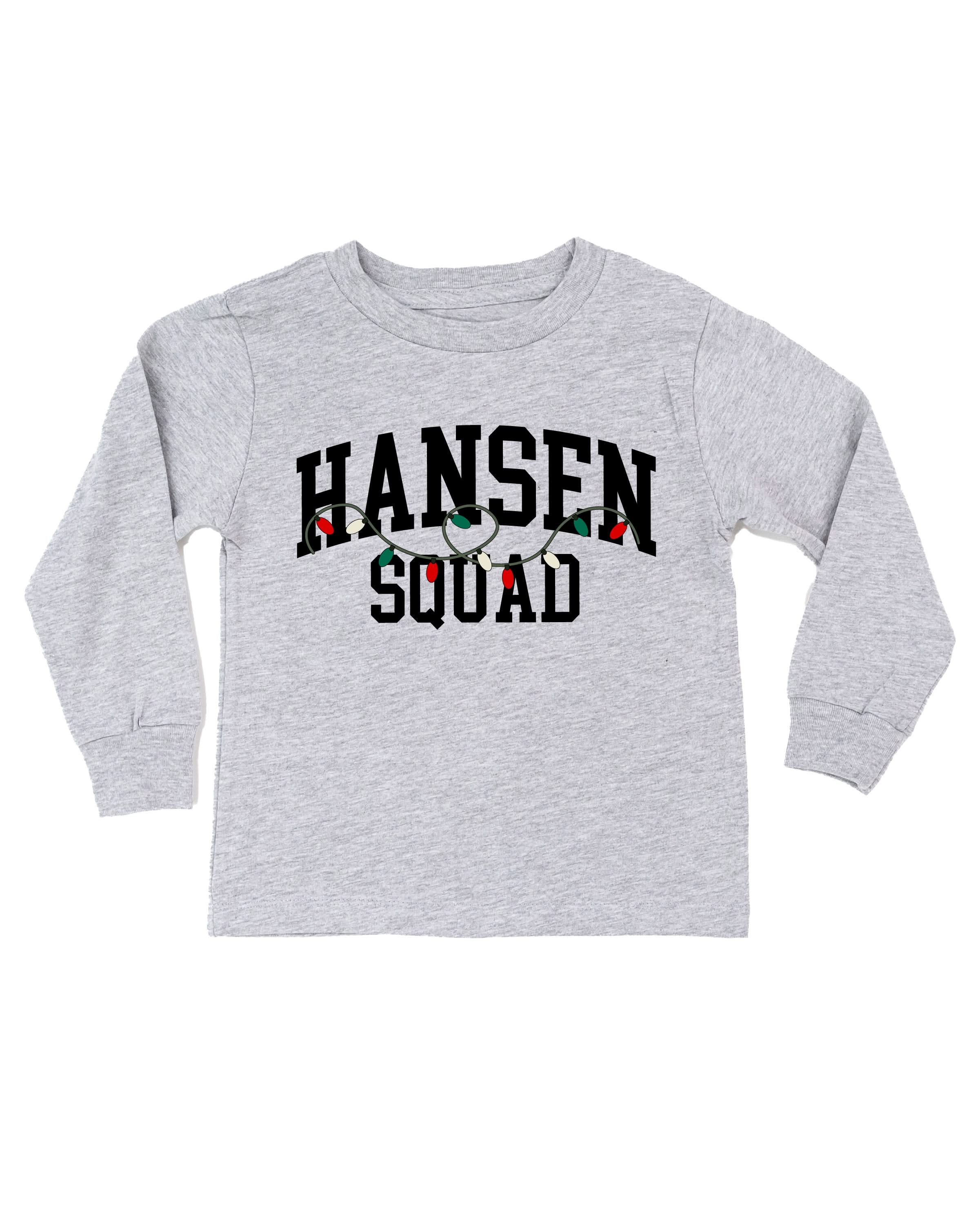 CHRISTMAS SQUAD - Personalized Child Long Sleeve Tee – Custom Holiday Shirt | Little Mama Shirt Shop - Image 5