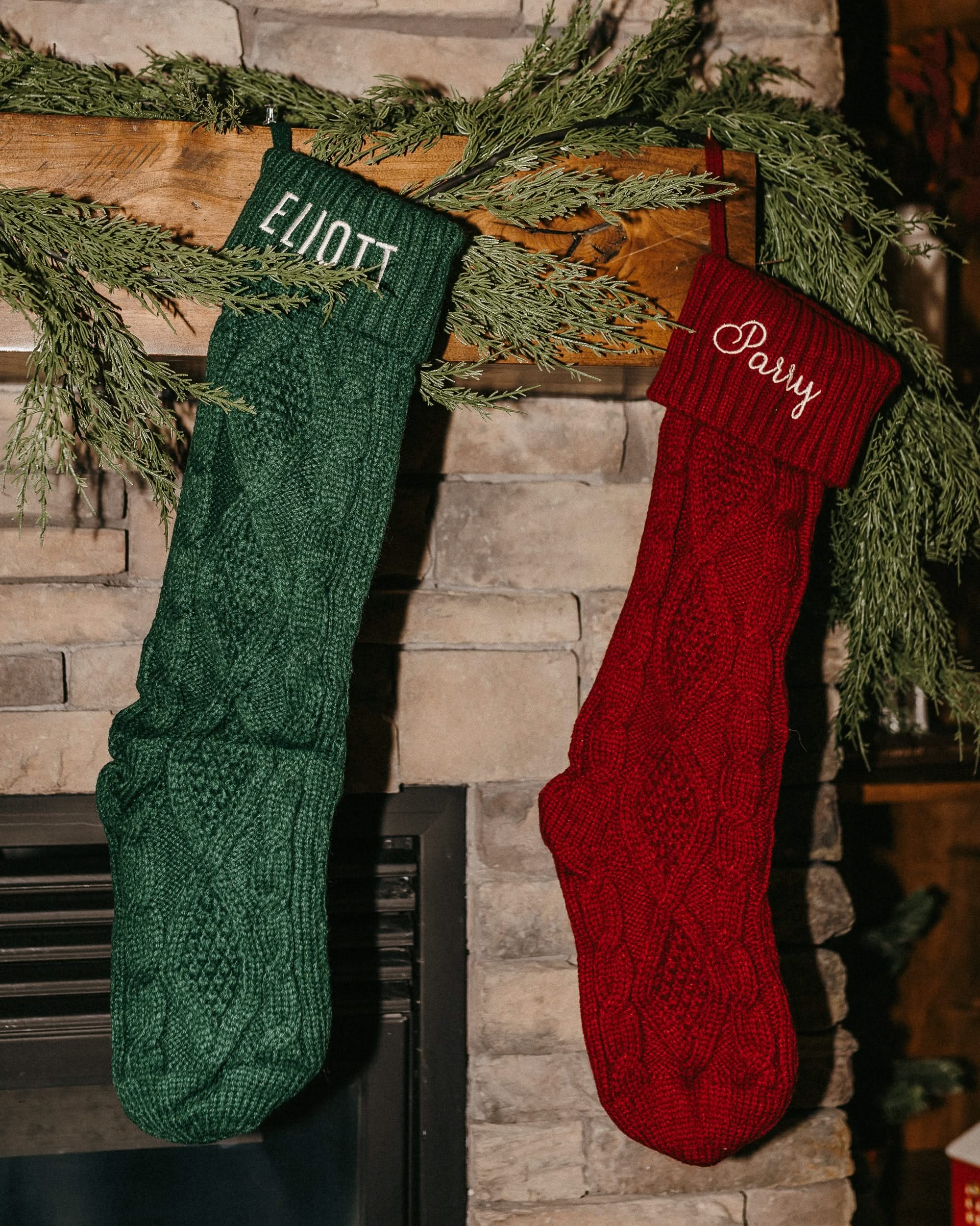 Knitted Christmas Stocking – 22" - Custom Embroidered Name | LMSS® Exclusive - Image 4