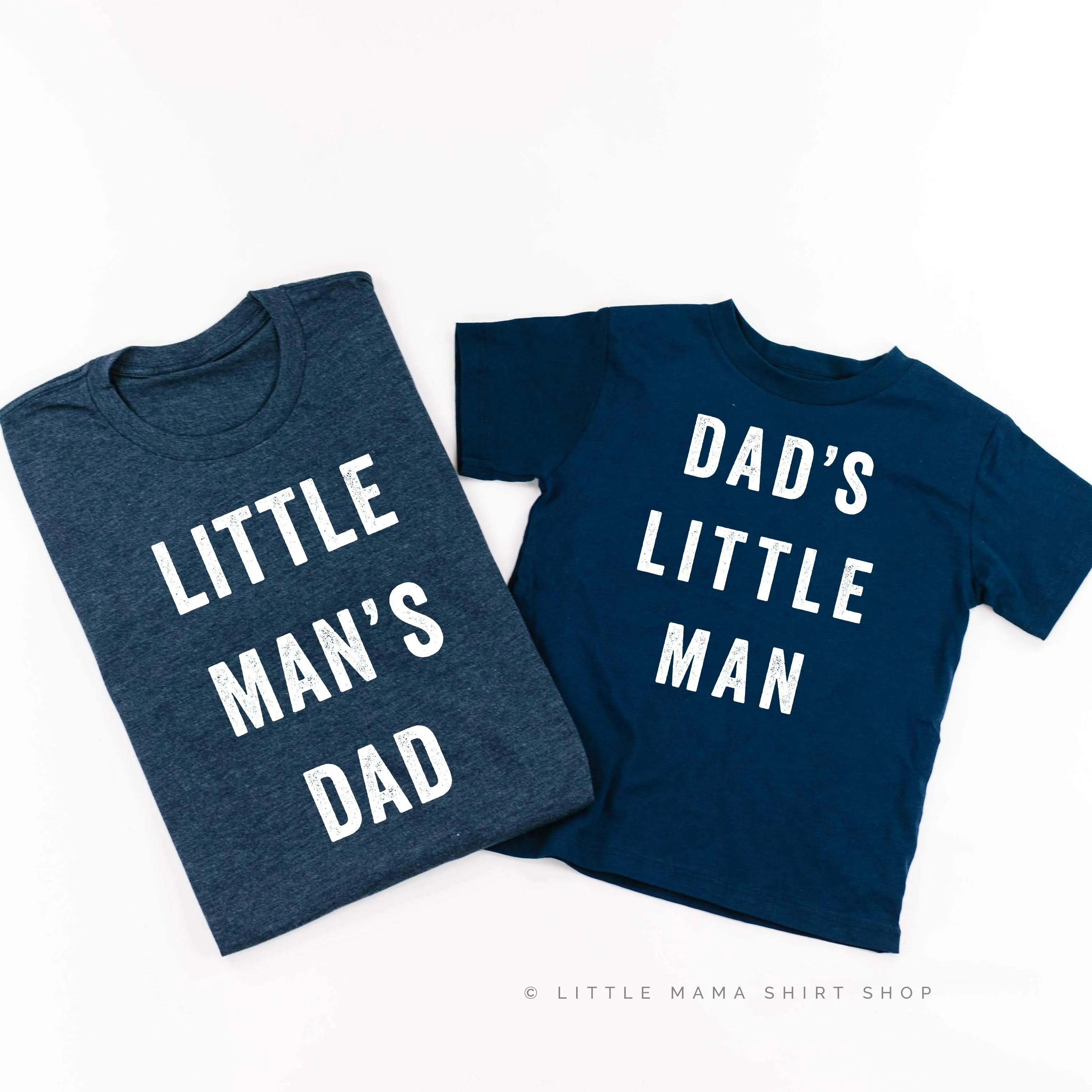Dad's Little Man / Little Man's Dad - Set of 2 Tees - Image 5