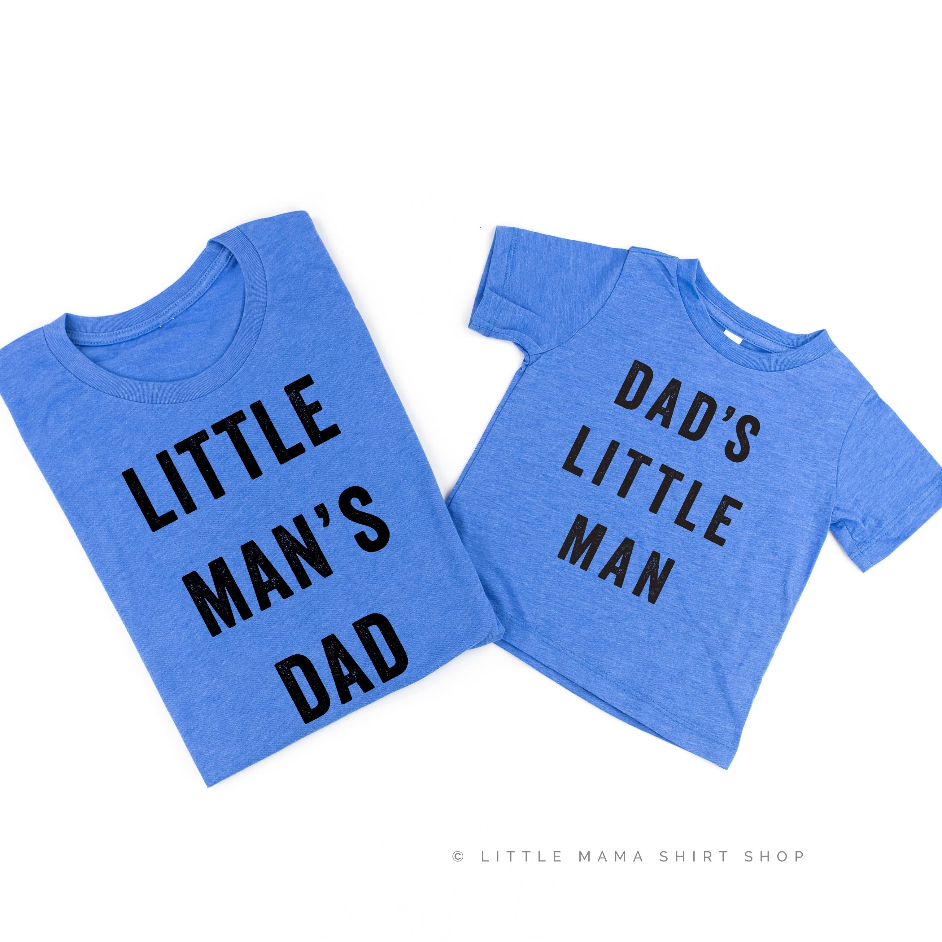 Dad's Little Man / Little Man's Dad - Set of 2 Tees - Image 6