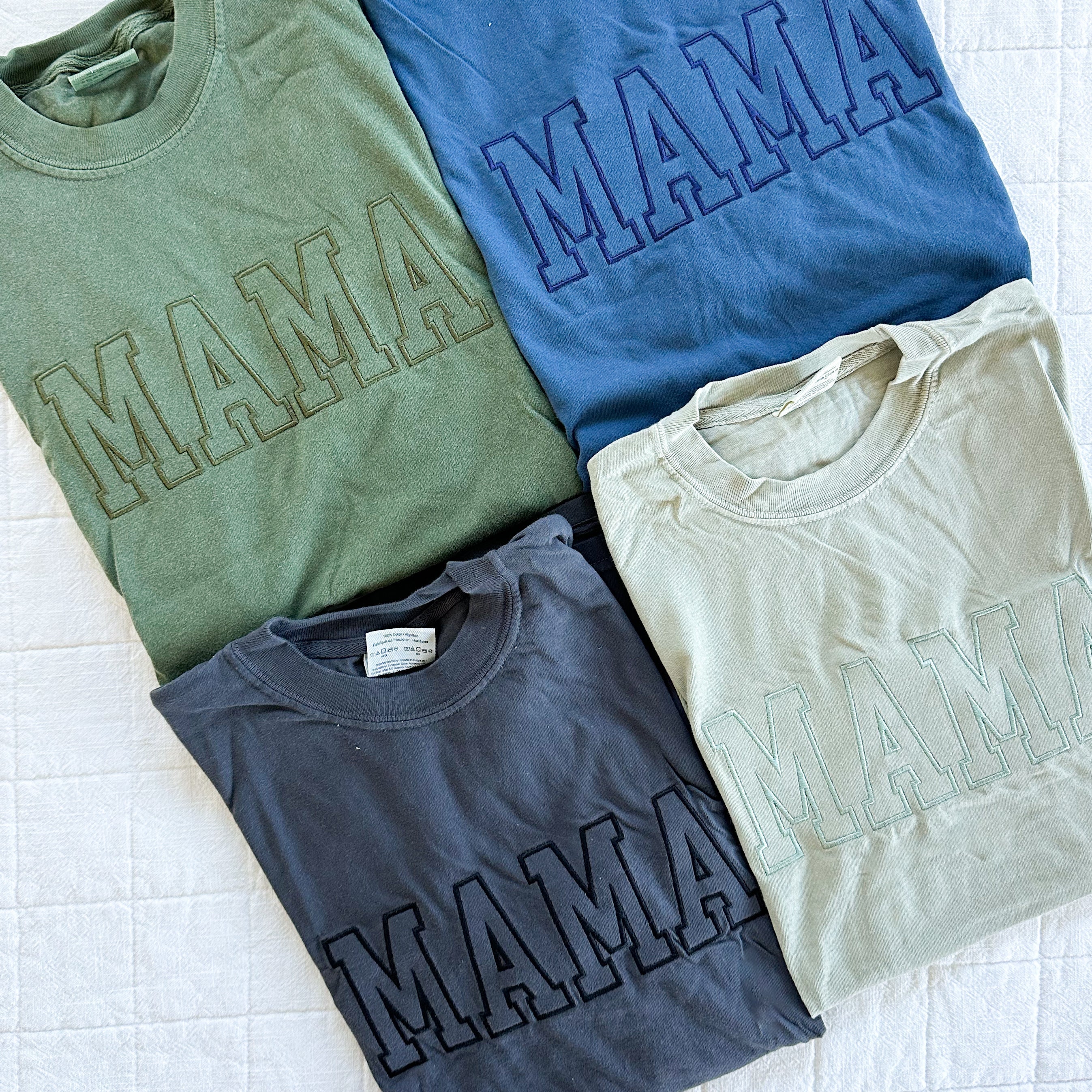 Embroidered Comfort Colors Tee - Outline Name - (Choose Your Outline Name) - Tone on Tone Thread - Image 10