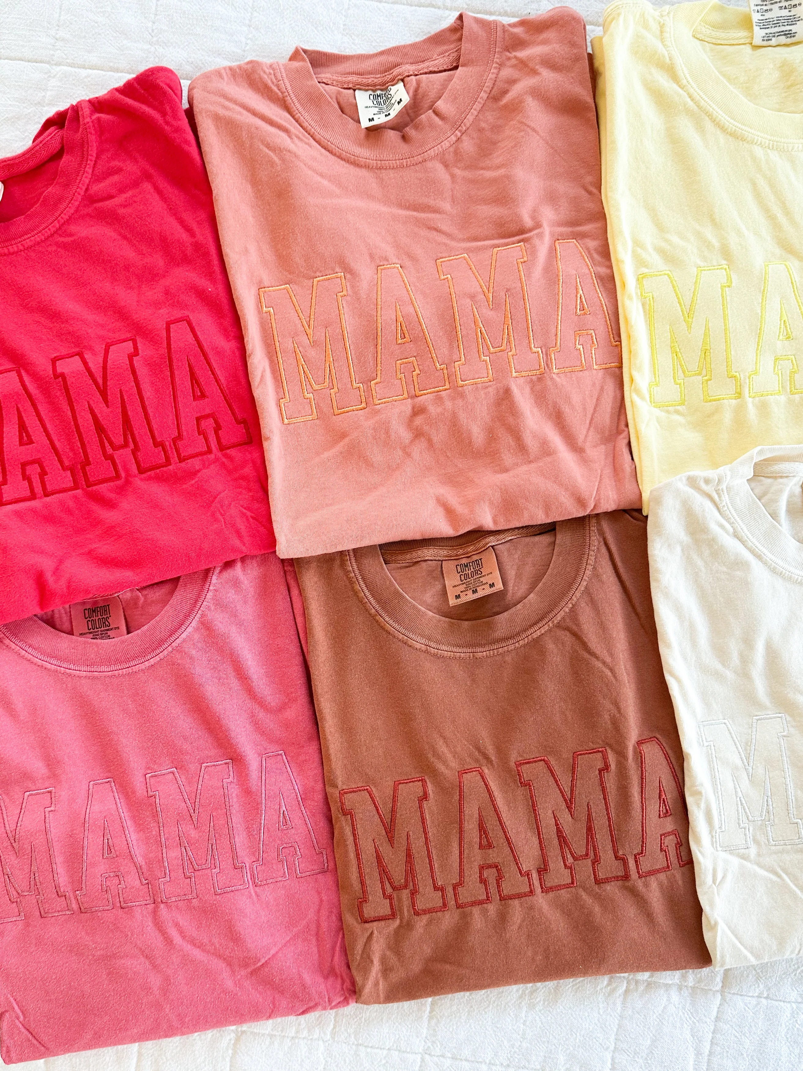 Embroidered Comfort Colors Tee - Outline Name - (Choose Your Outline Name) - Tone on Tone Thread - Image 14