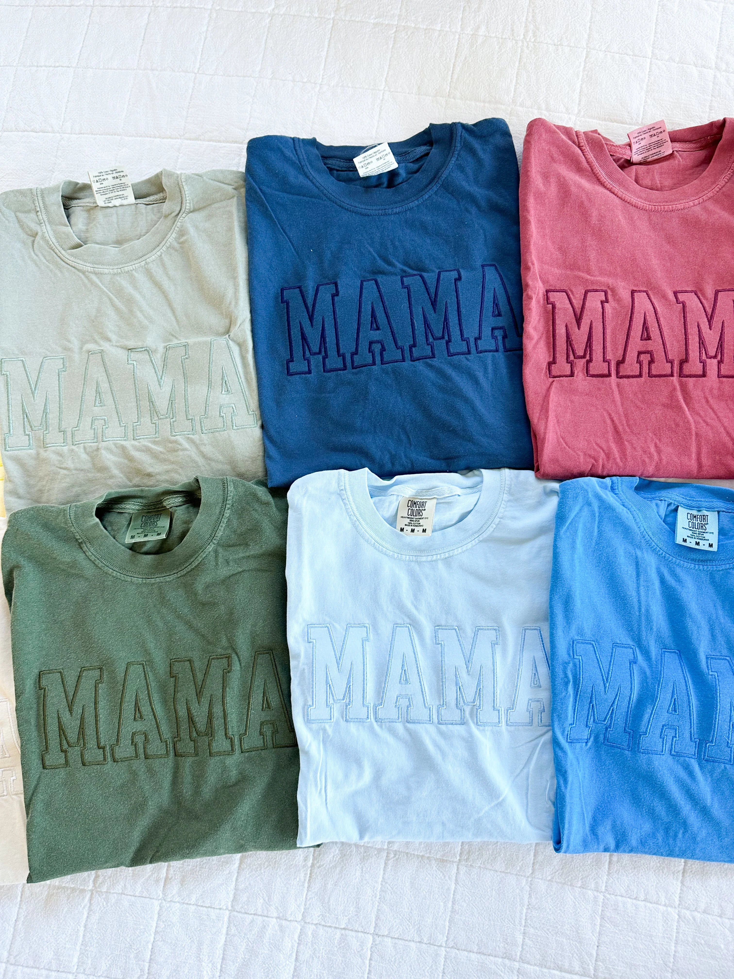 Embroidered Comfort Colors Tee - Outline Name - (Choose Your Outline Name) - Tone on Tone Thread - Image 8