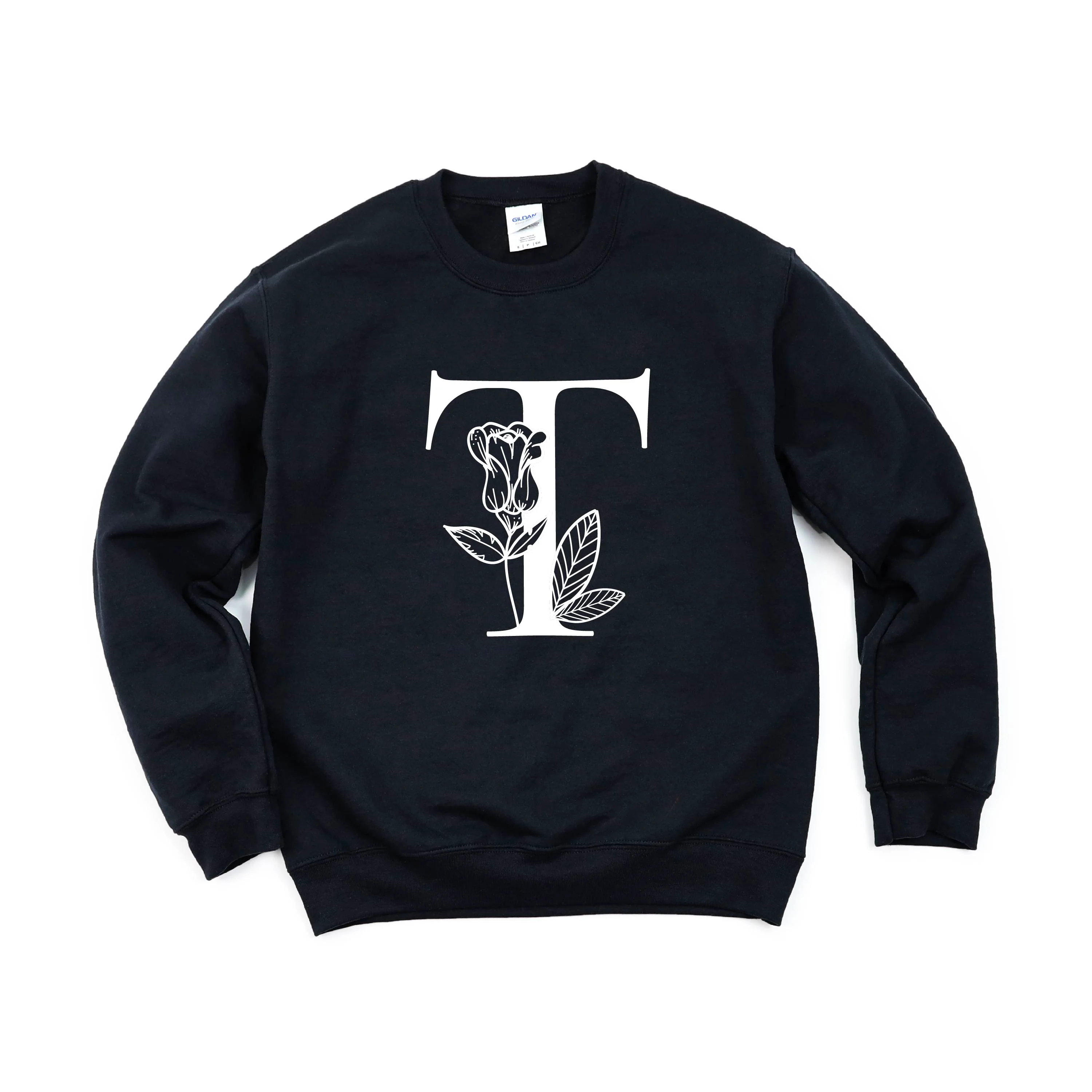 FLORAL INITIALS - BASIC FLEECE CREWNECK - Image 10