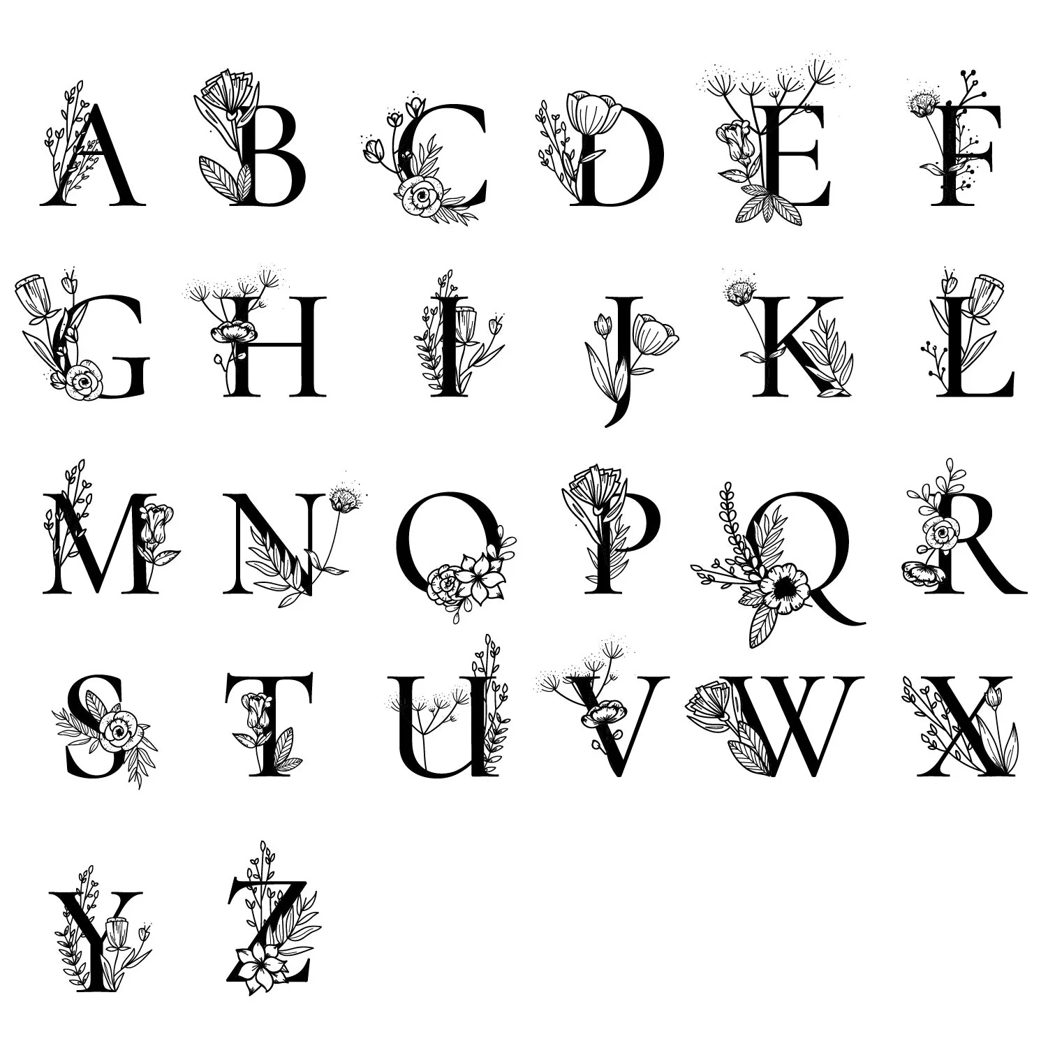 FLORAL INITIALS - BASIC FLEECE CREWNECK - Image 4