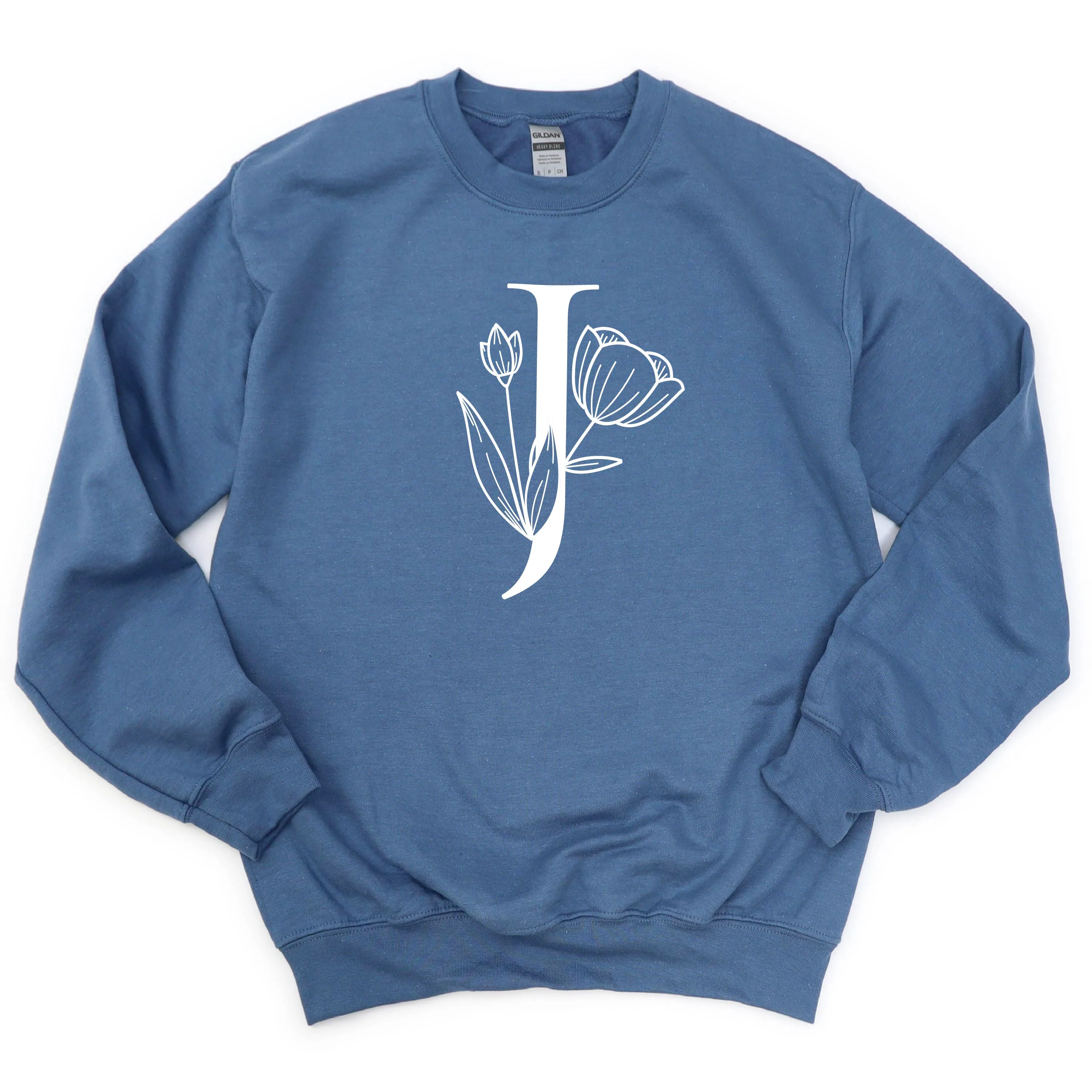 FLORAL INITIALS - BASIC FLEECE CREWNECK - Image 8