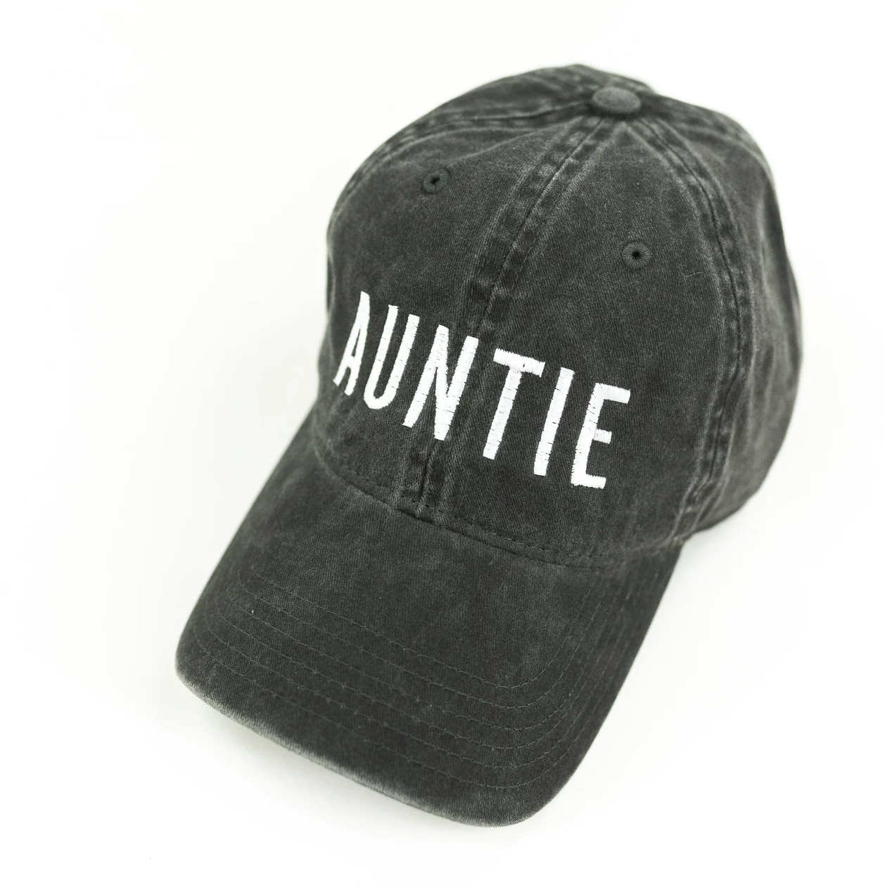 (Choose Your Grandma/Mom Name) - Block Font - Heather Black Baseball Cap - Image 7