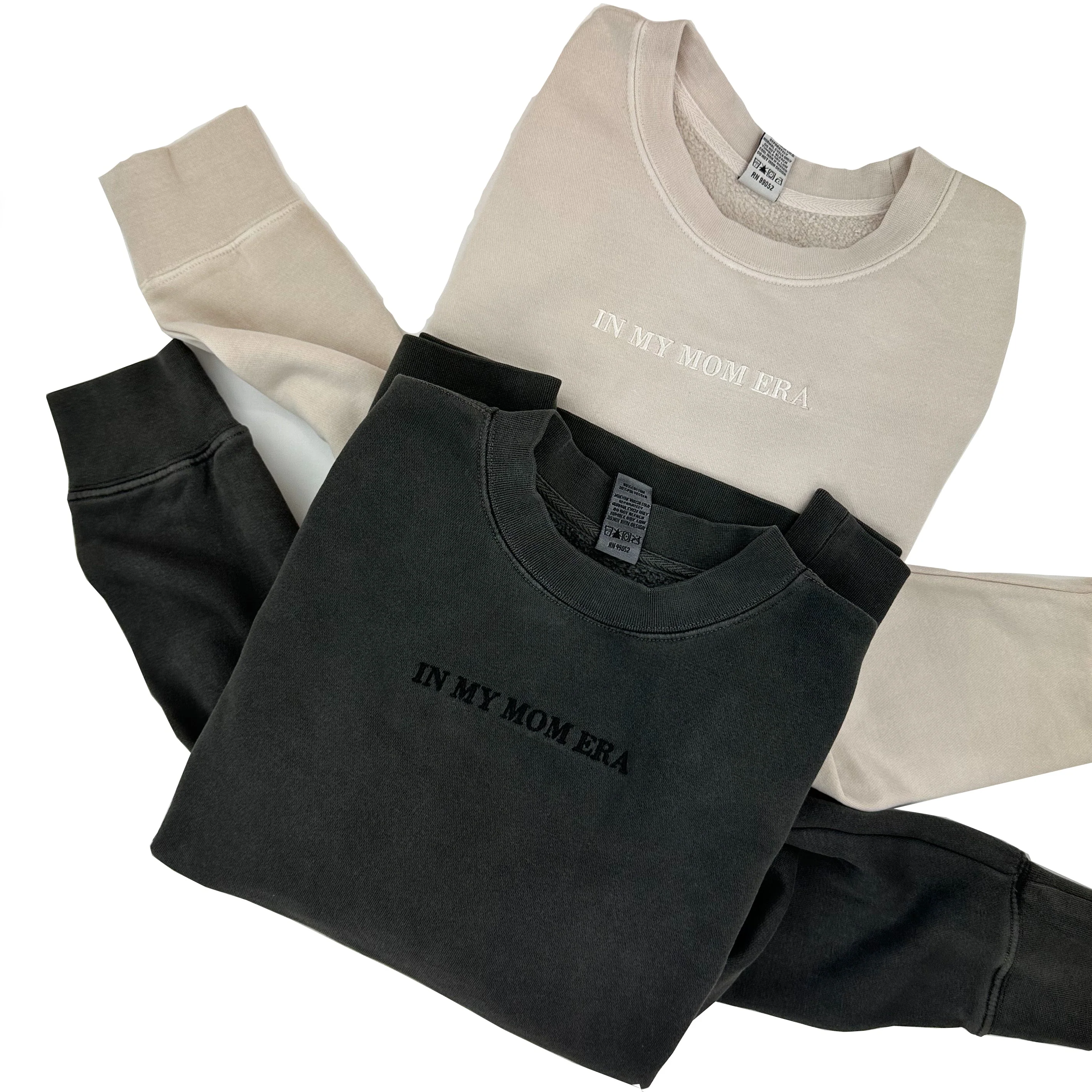 ✨ IN MY MOM ERA™ ✨ - Embroidered PIGMENT Crewneck - Image 3