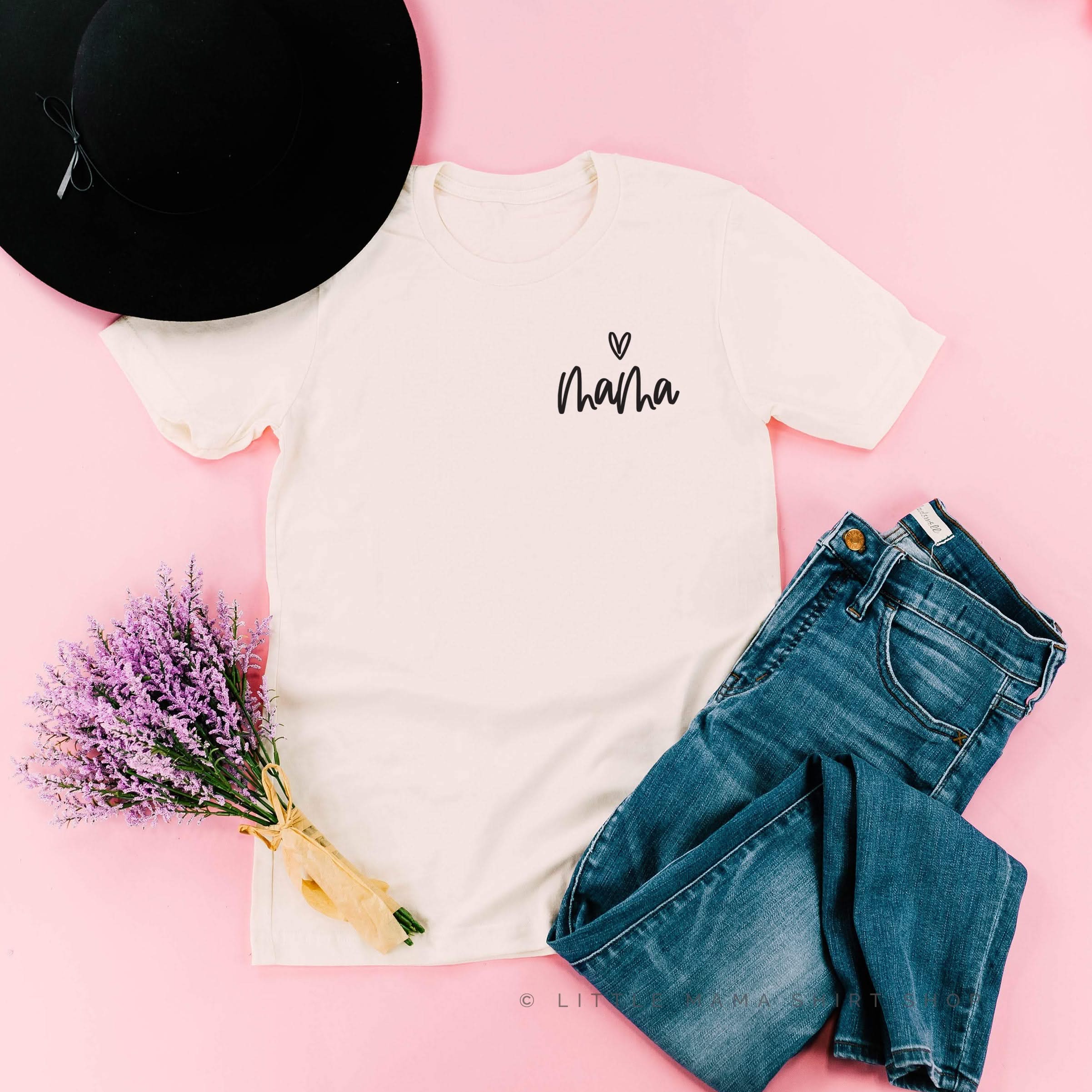 Mama - (Heart Above) - Unisex Tee - Image 4