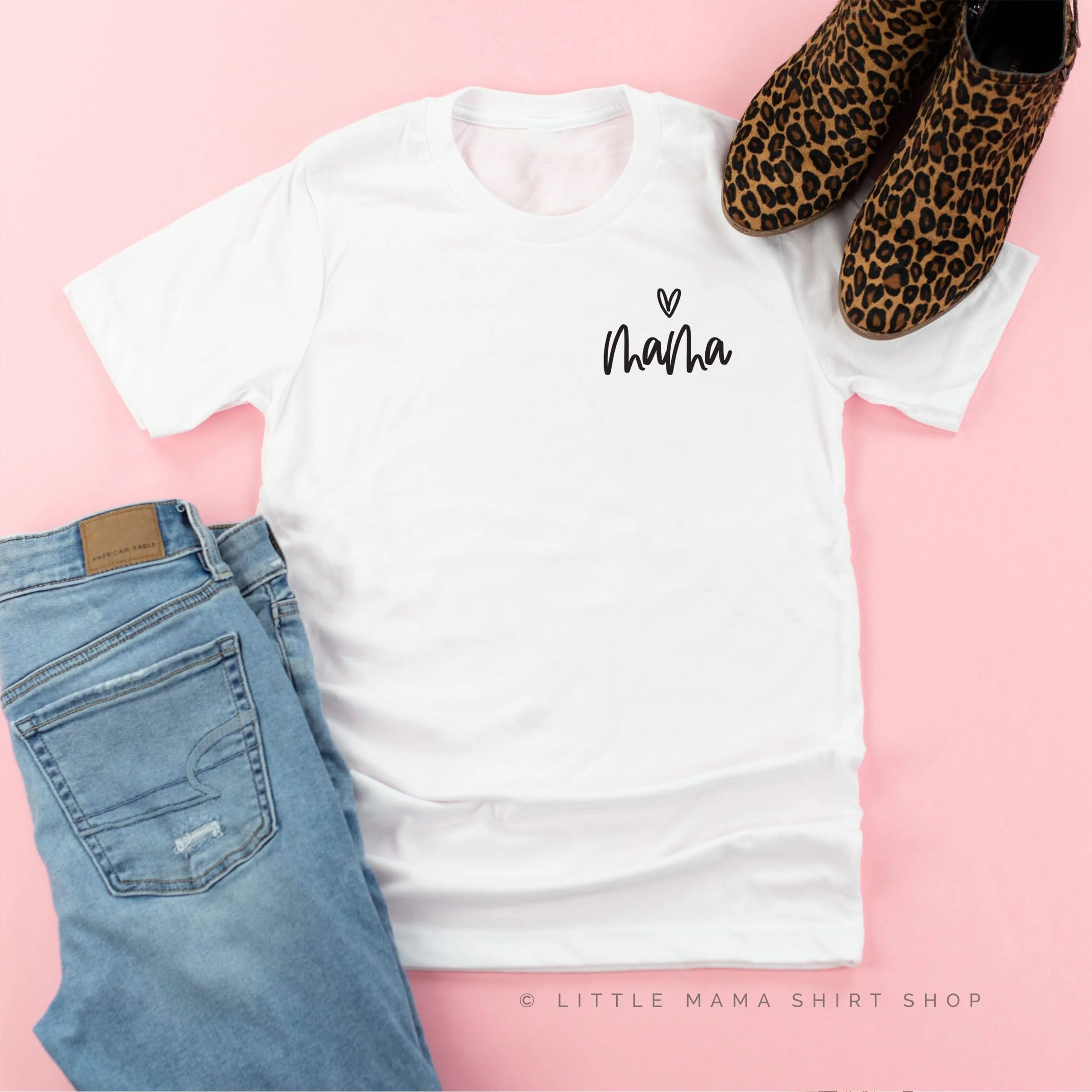 Mama - (Heart Above) - Unisex Tee - Image 6