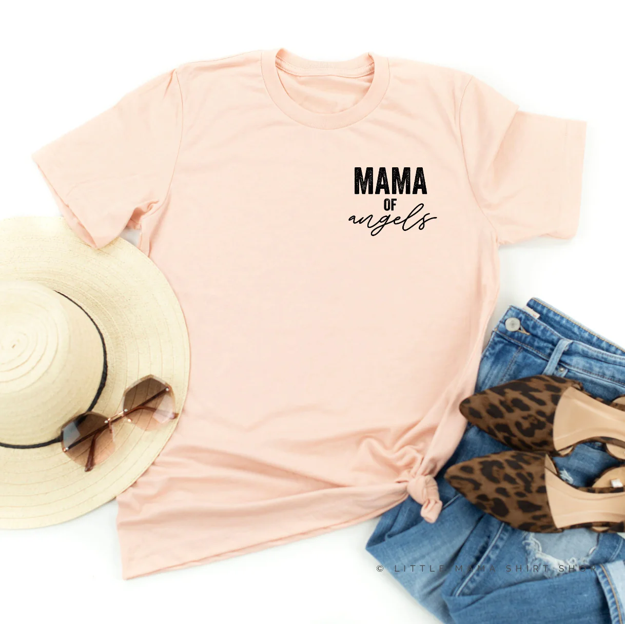 Mama/Mom of Angel(s) -  Unisex Tee - Image 4