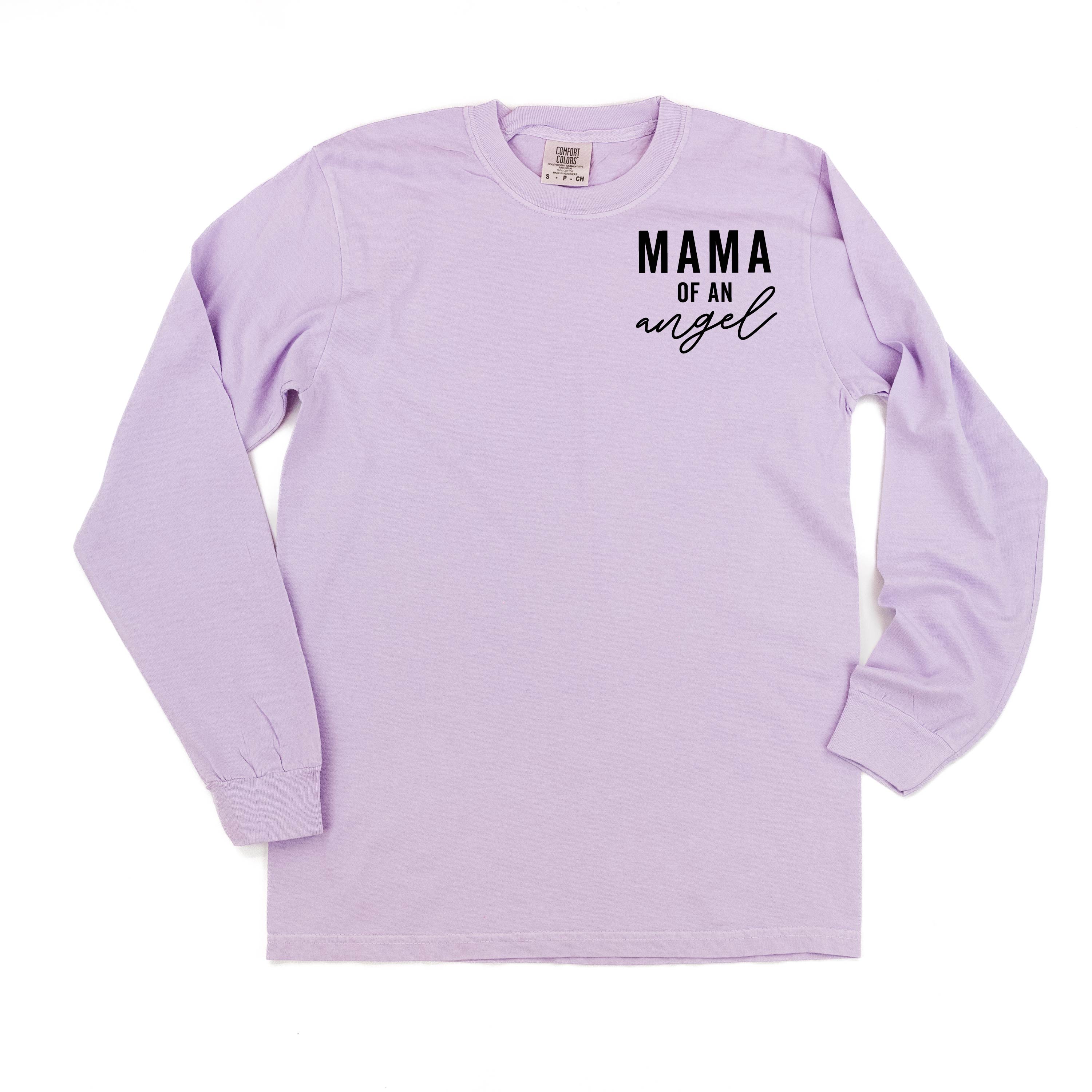 Mama/Mom of Angel(s) - Long Sleeve Comfort Colors Tee - Image 5
