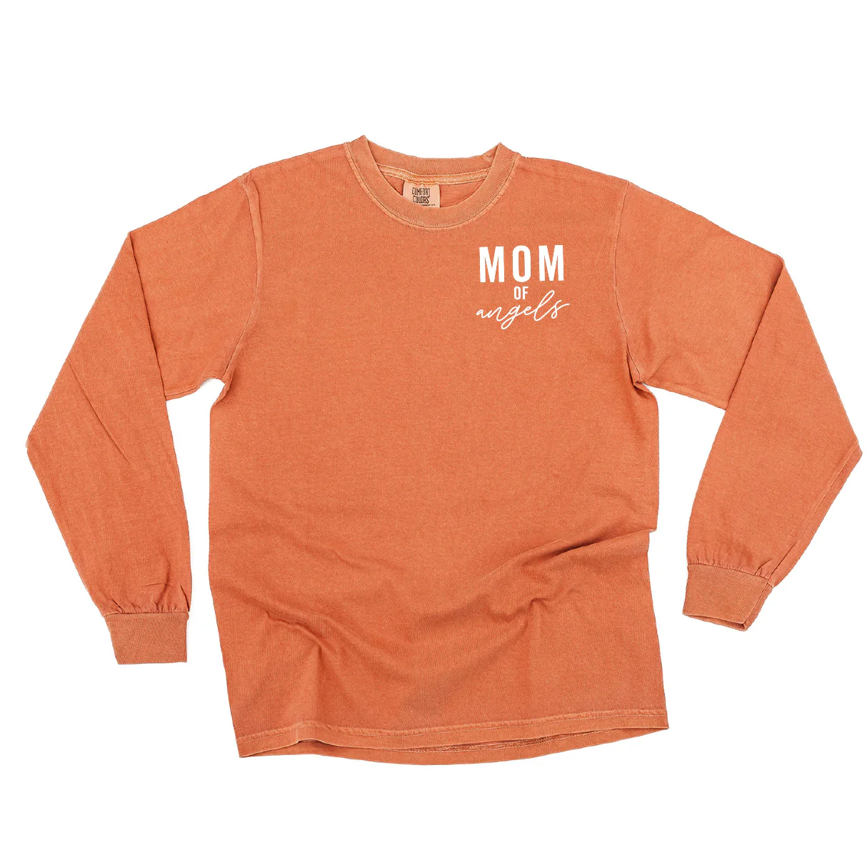 Mama/Mom of Angel(s) - Long Sleeve Comfort Colors Tee - Image 7