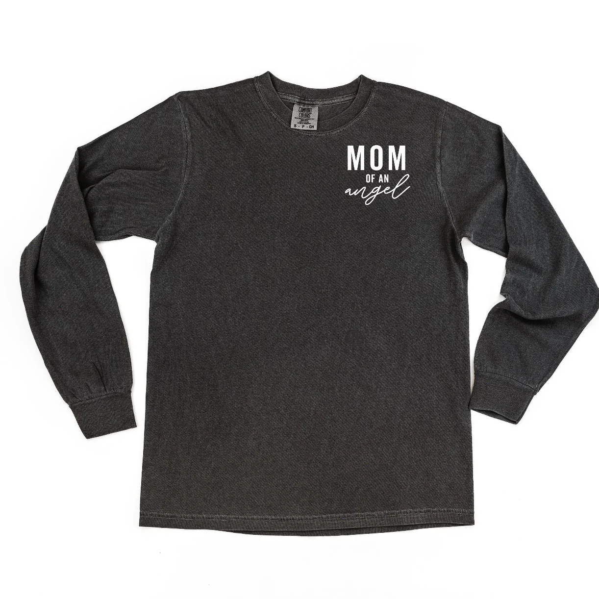 Mama/Mom of Angel(s) - Long Sleeve Comfort Colors Tee - Image 8