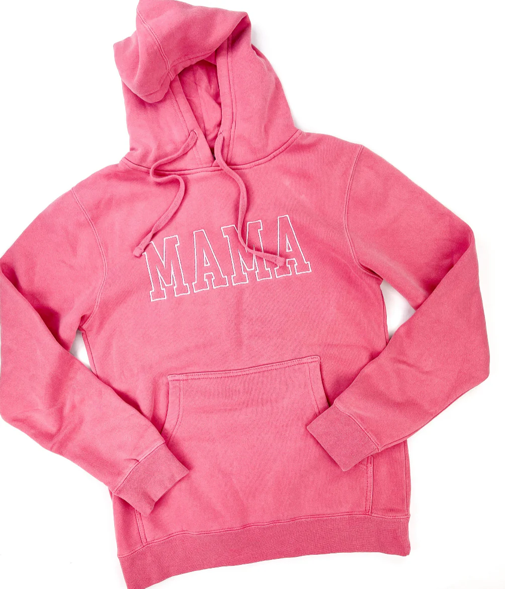 Embroidered PIGMENT Hoodie - MAMA - Outline - Image 10