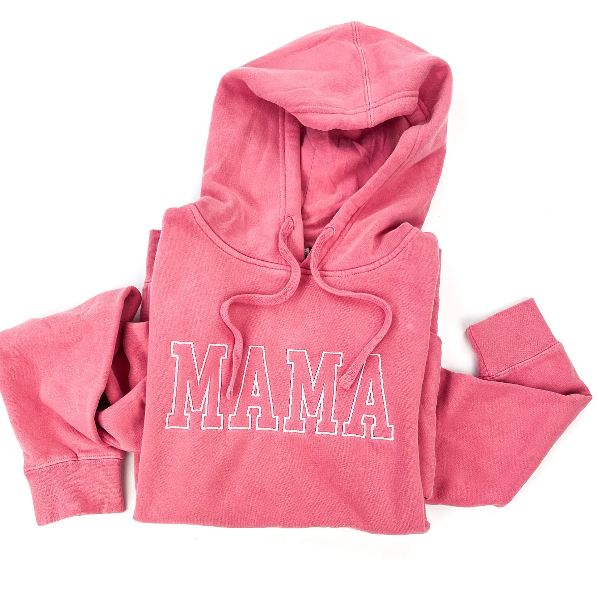 Embroidered PIGMENT Hoodie - MAMA - Outline - Image 4