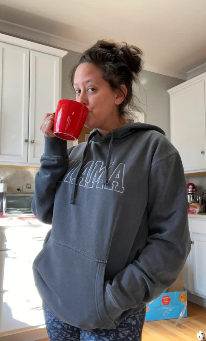 Embroidered PIGMENT Hoodie - MAMA - Outline - Image 5