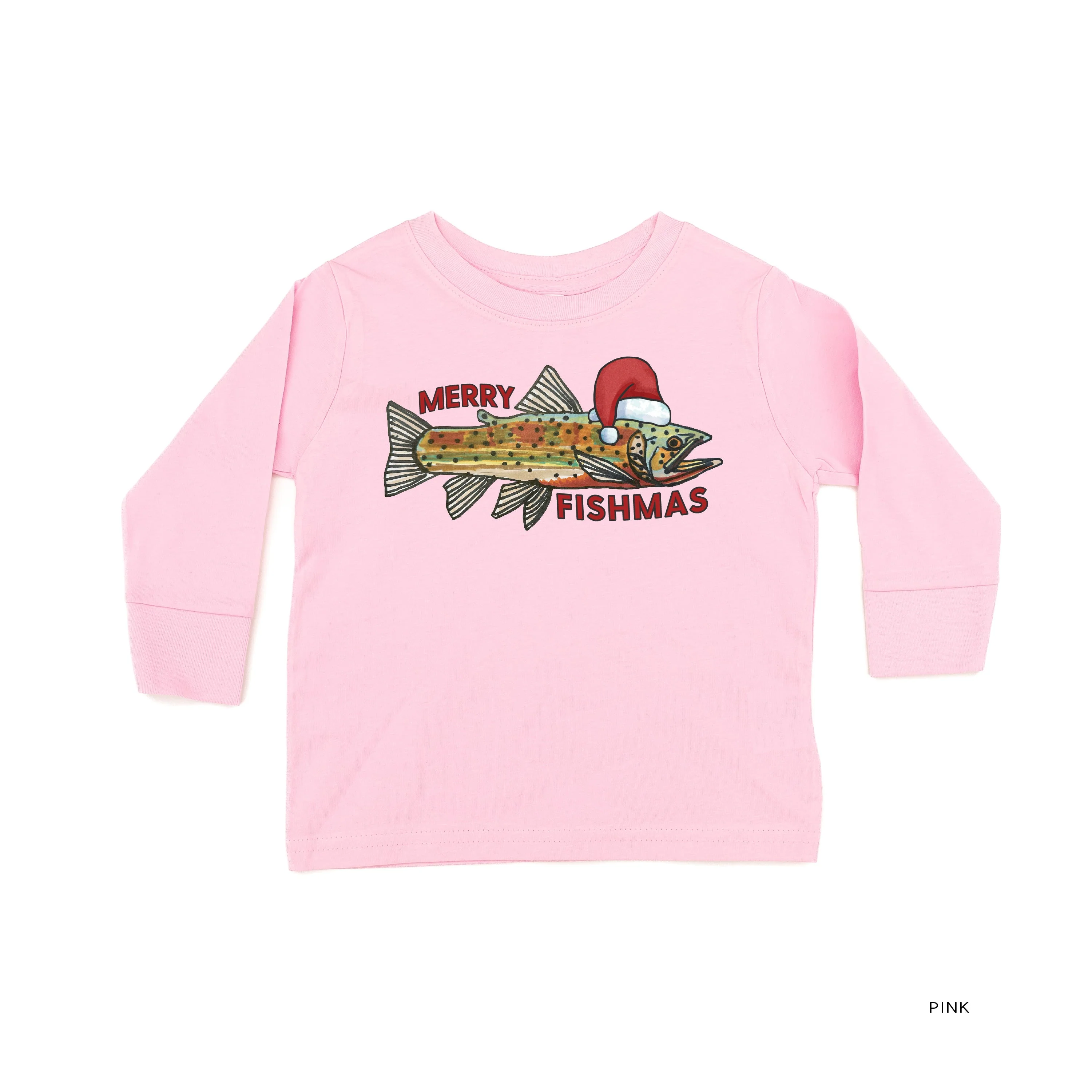Merry Fishmas - Child Long Sleeve Tee - Image 5