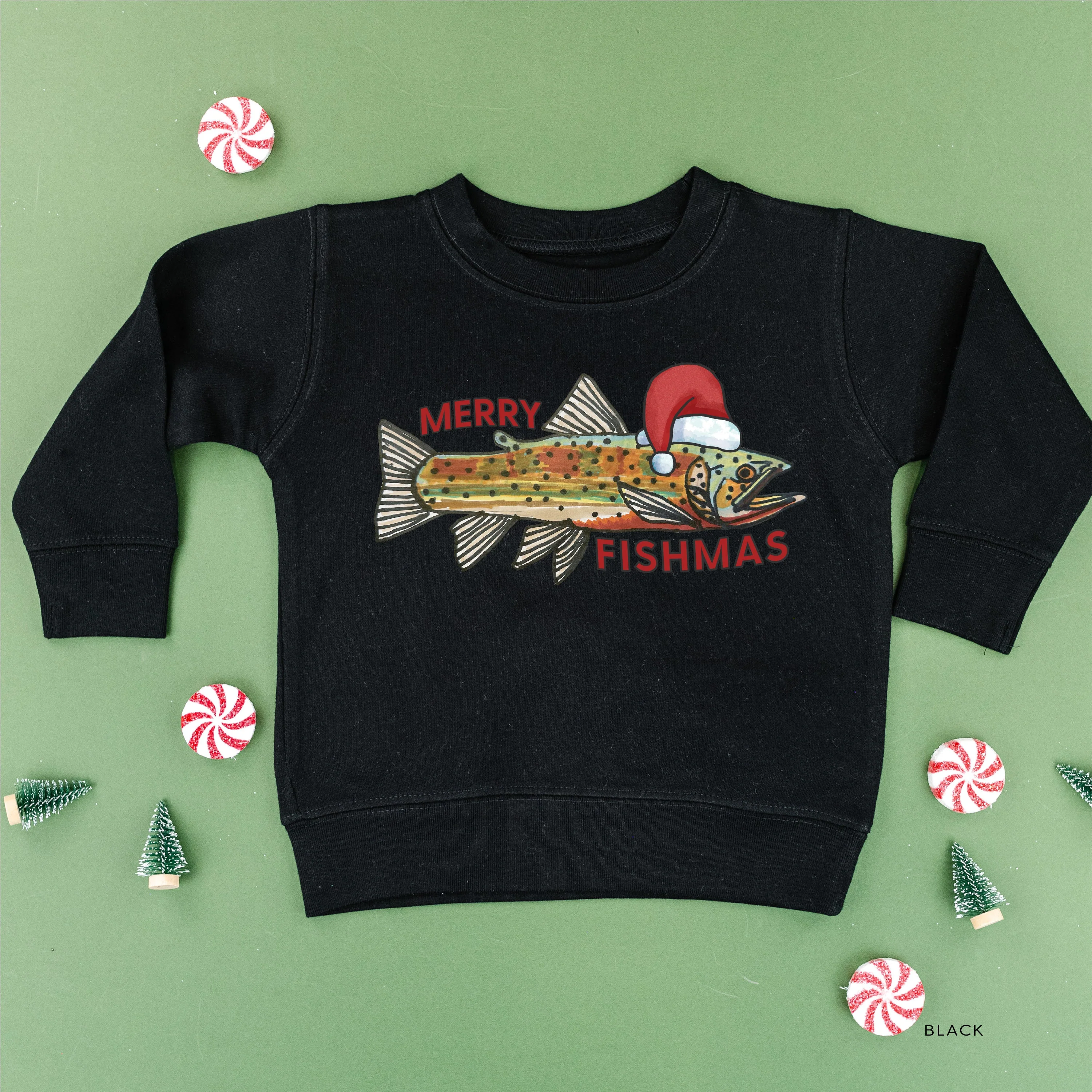 Merry Fishmas - Child Sweater - Image 3