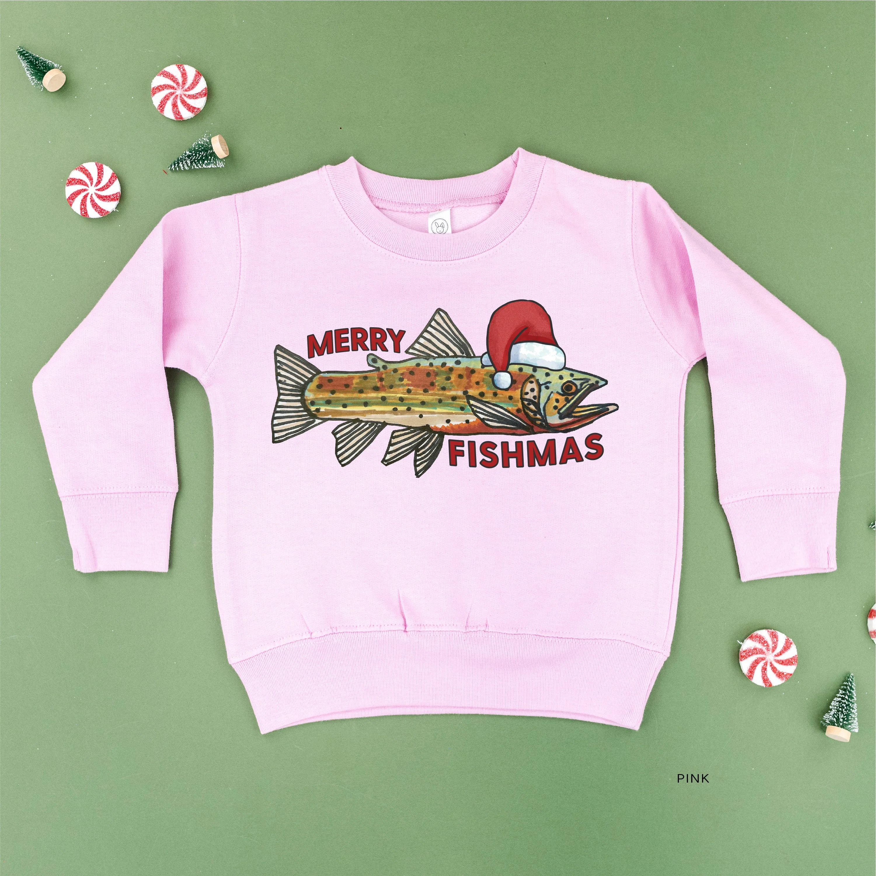 Merry Fishmas - Child Sweater - Image 4