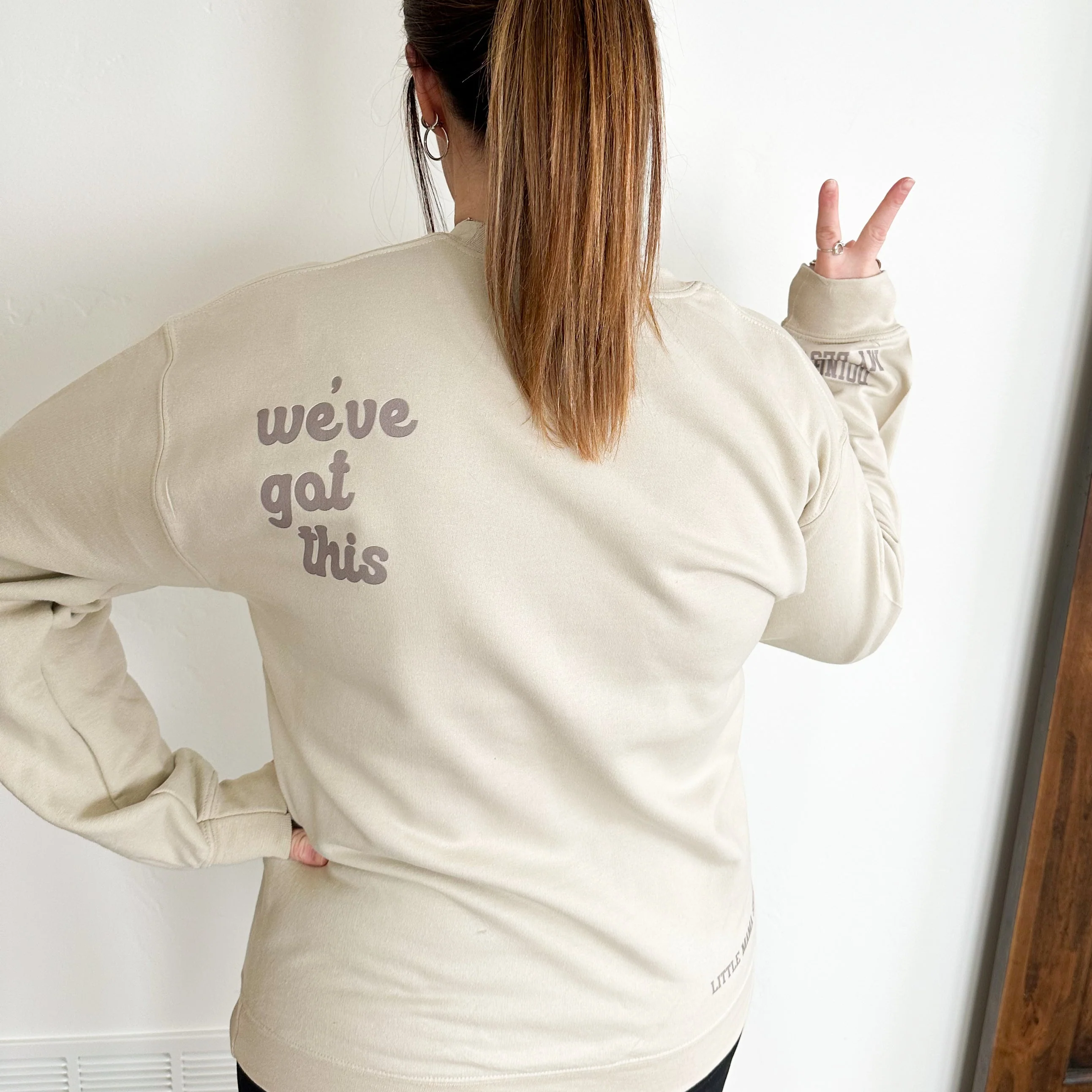 Motherhood - Surviving Not Thriving - Doing My Best - (Our 2024 Mantra) - Neutrals - LMSS® Exclusive - BASIC Fleece - Image 6