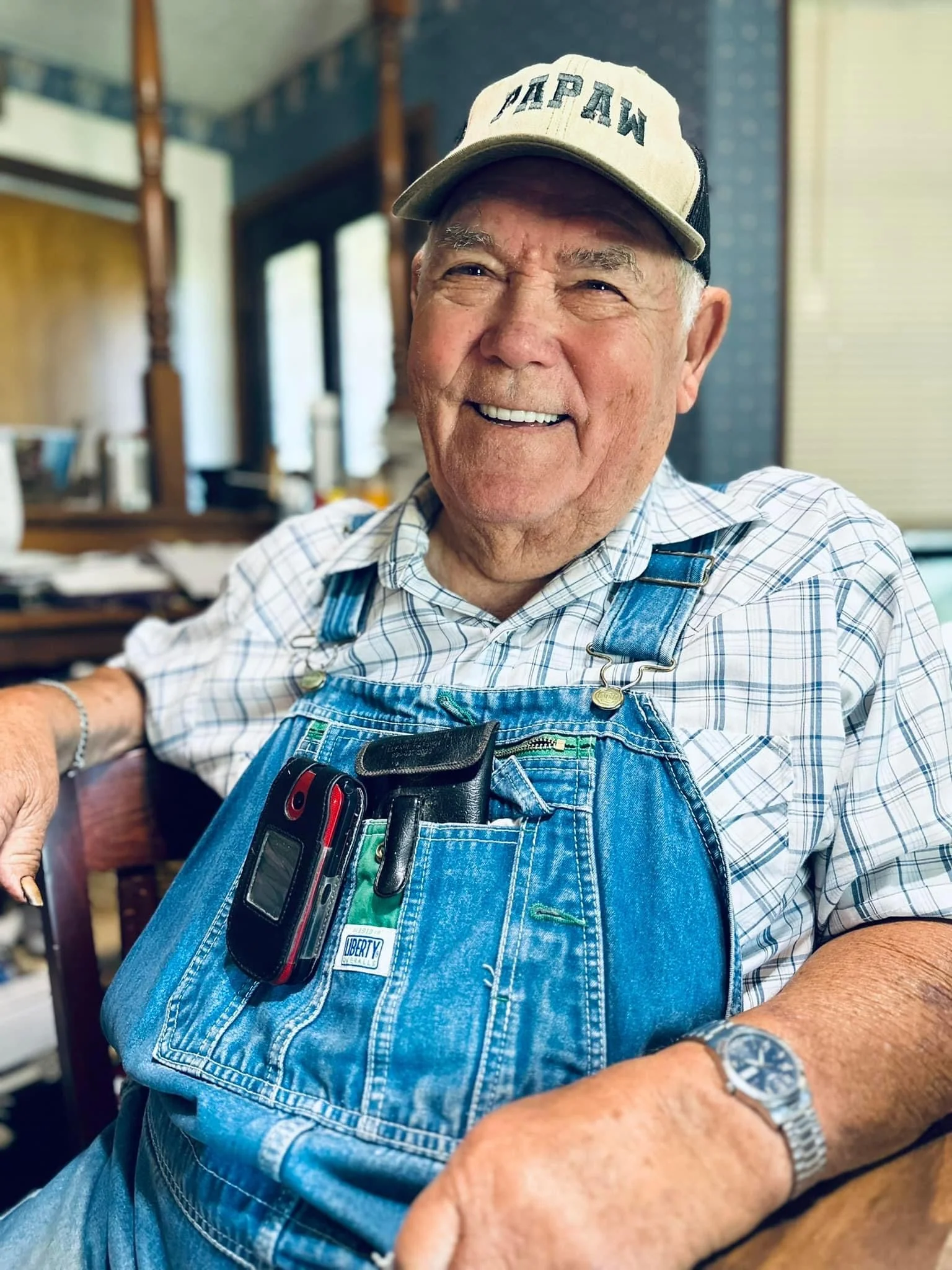 Father's Day Hat - Multiple Name & Color Options - Snapback Hat w/ Black Thread - Image 5